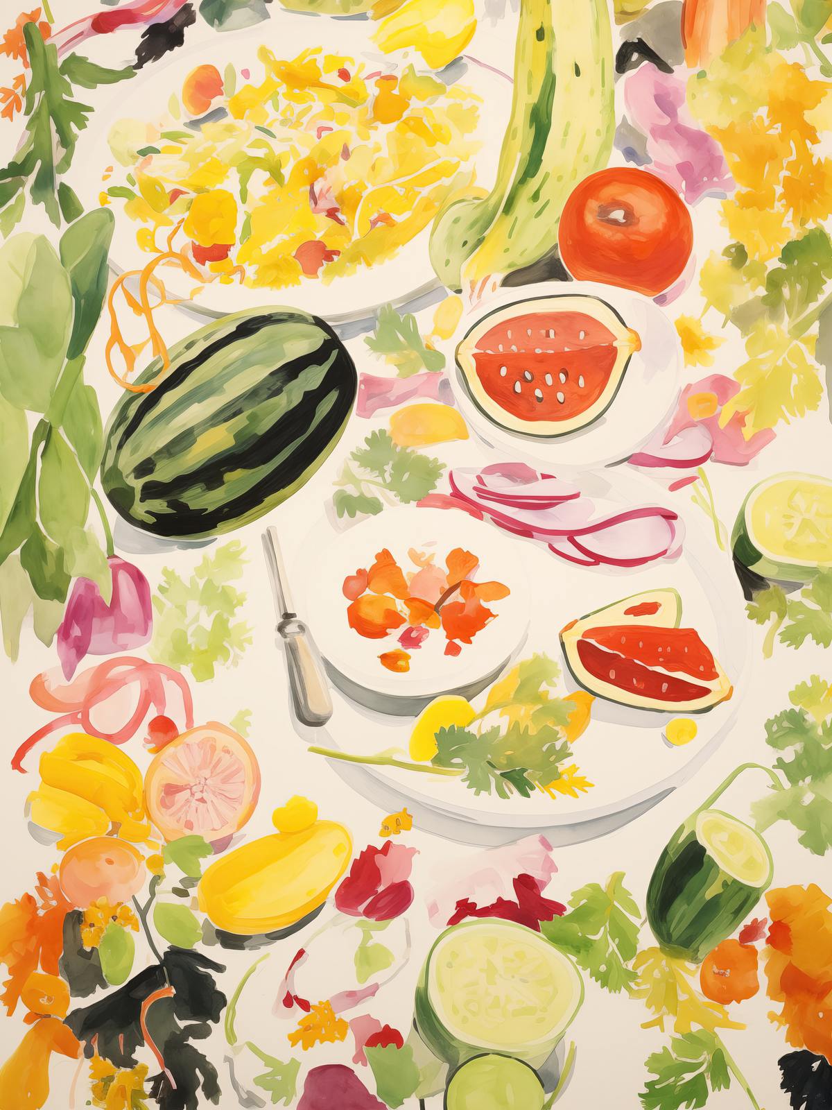 Poster - Frukt och Grönsaker