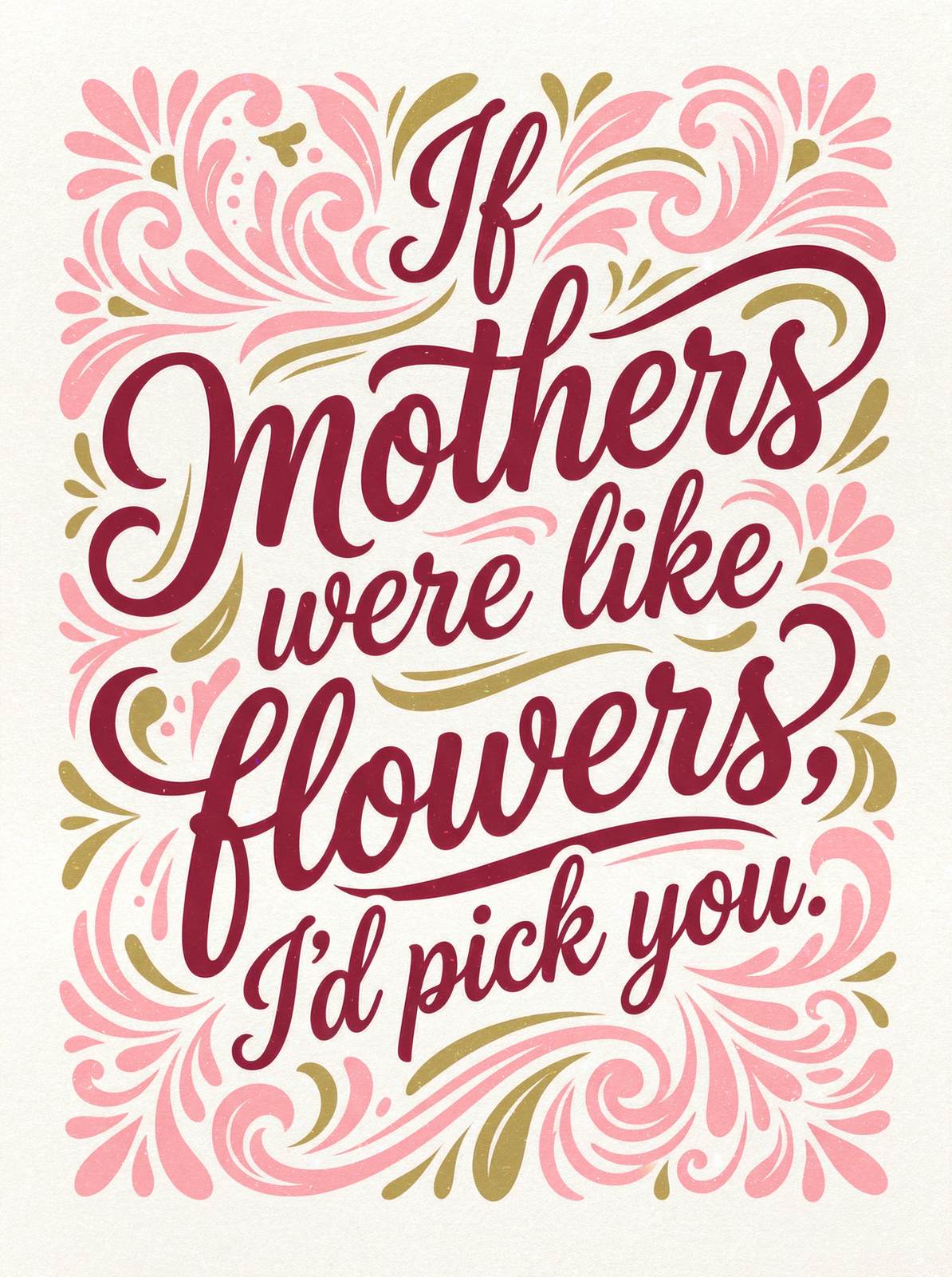 Affisch - Mammor som Blommor