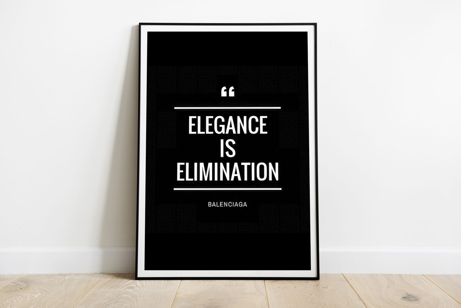 Poster - Elegans Citat