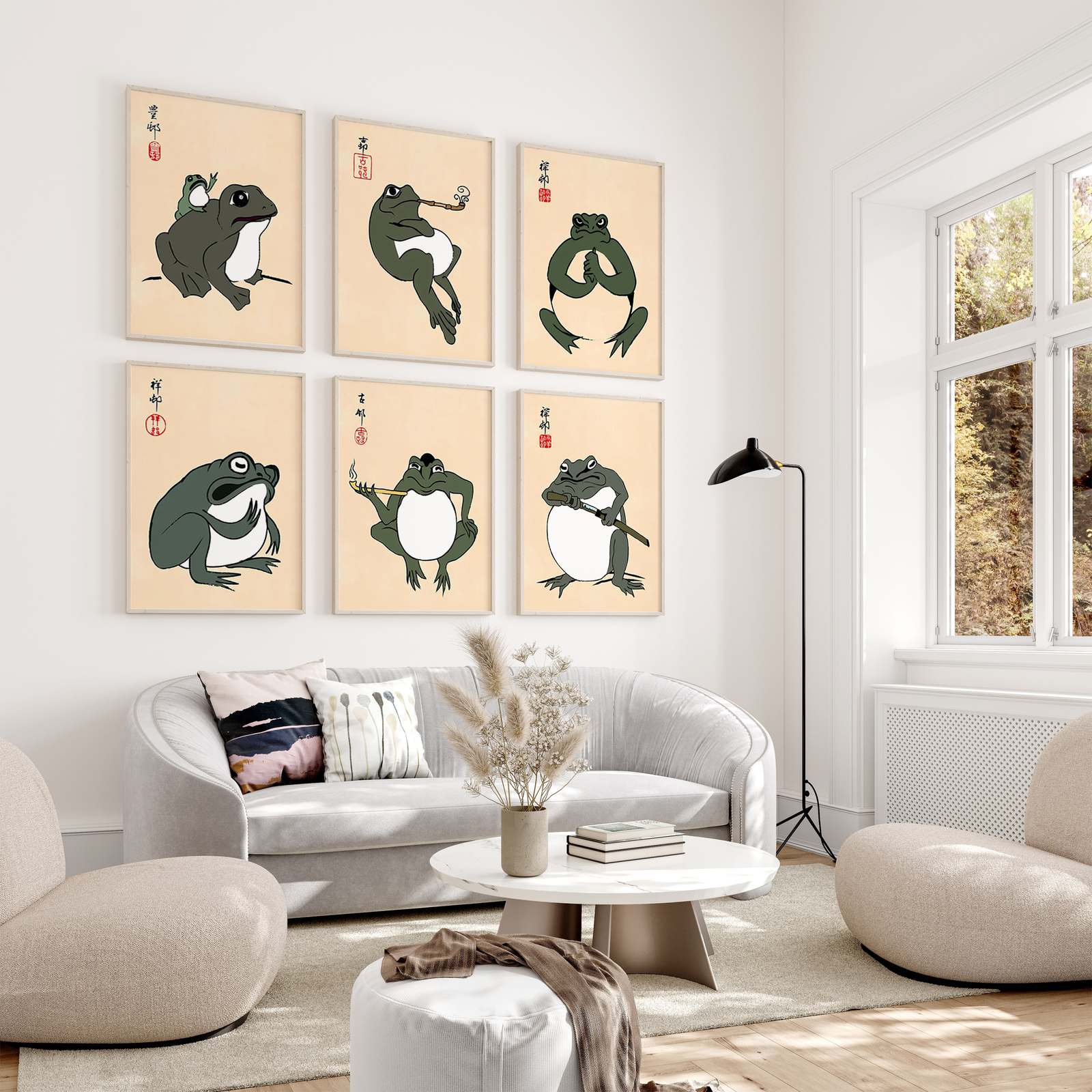 Poster - Grodkonstserie / Set om 6