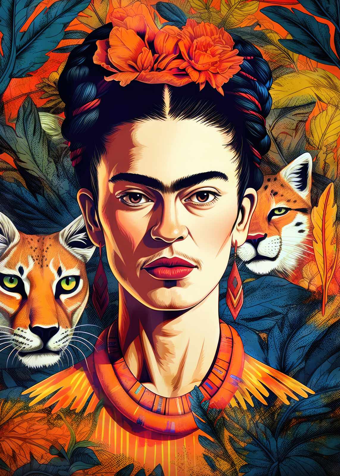 Poster - Frida Kahlo-konst