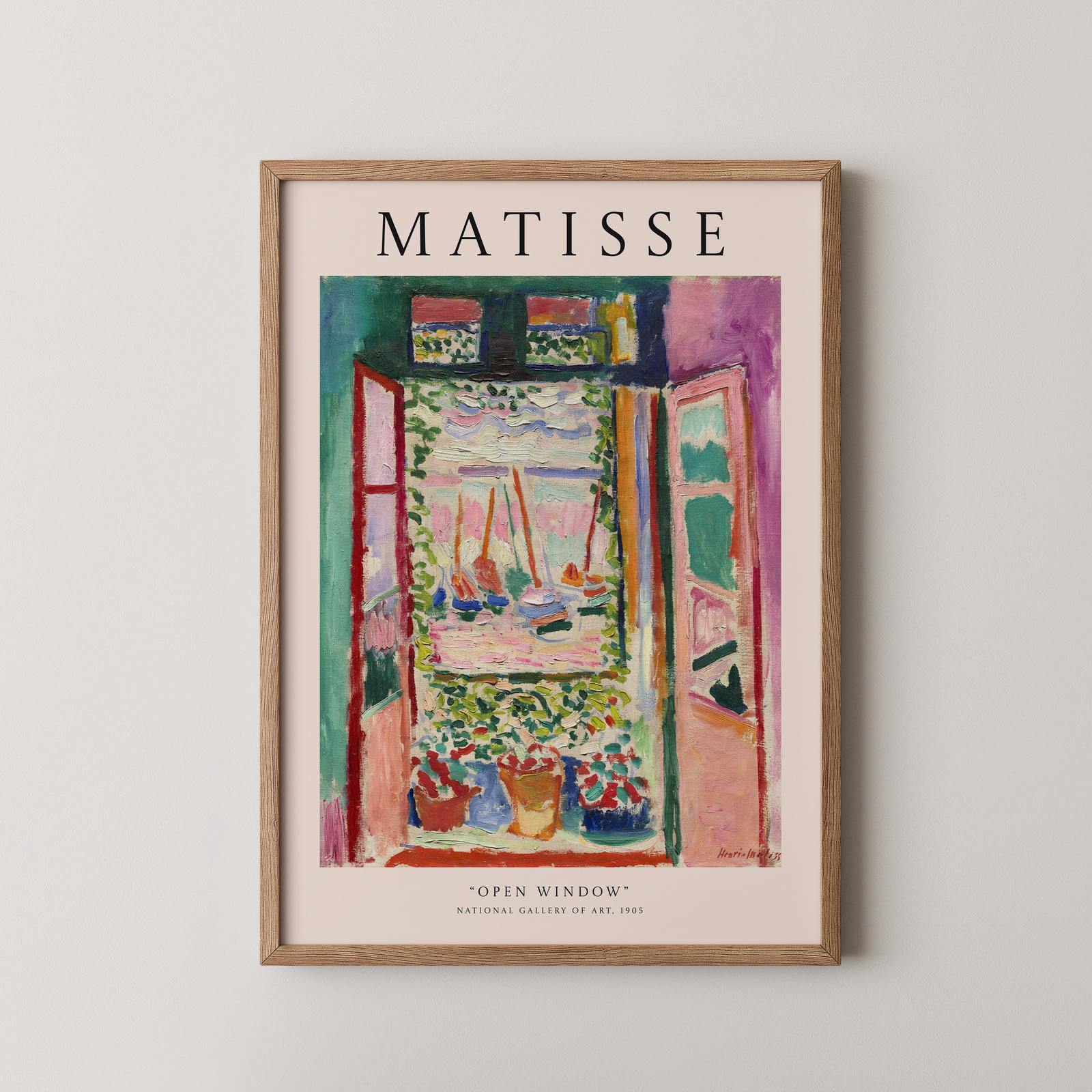 Poster - Öppet Fönster av Matisse