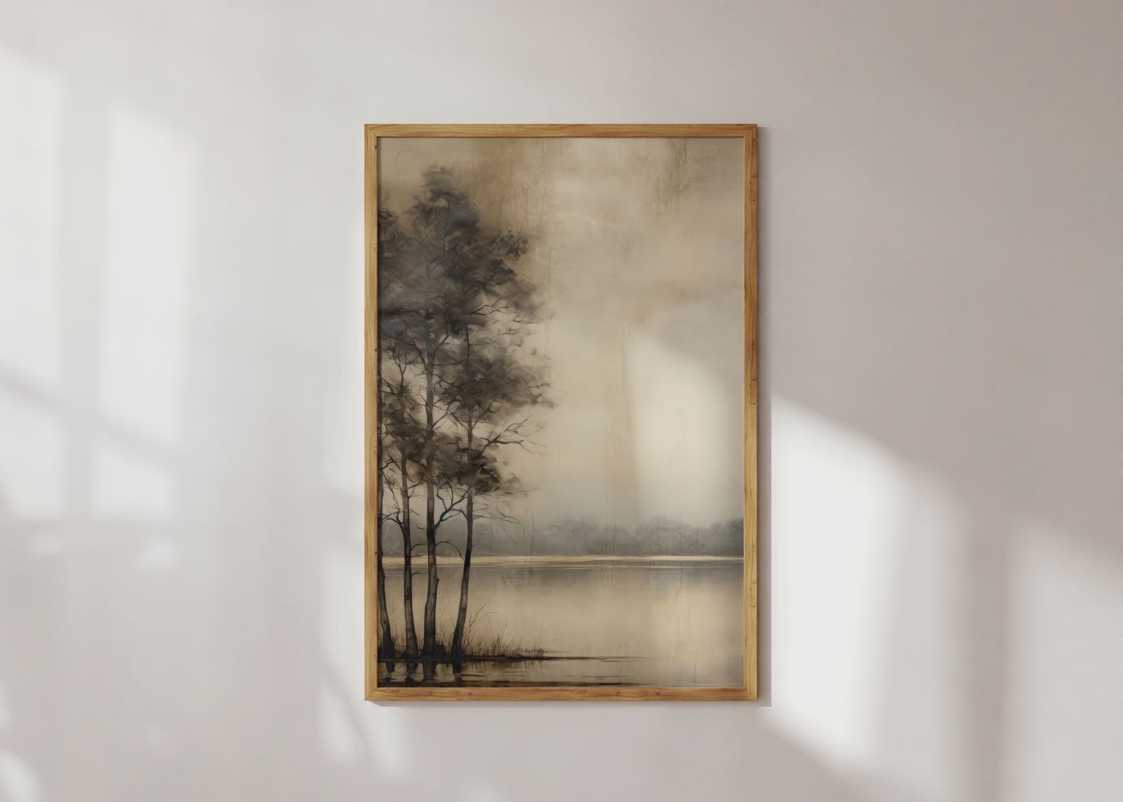 Poster - Dimmiga Träd Sjö