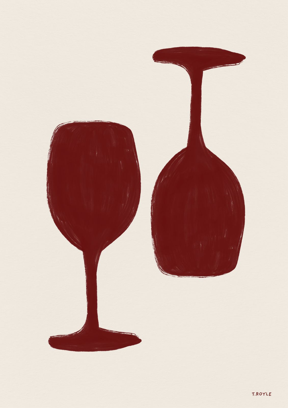 Poster - Glas Silhuett