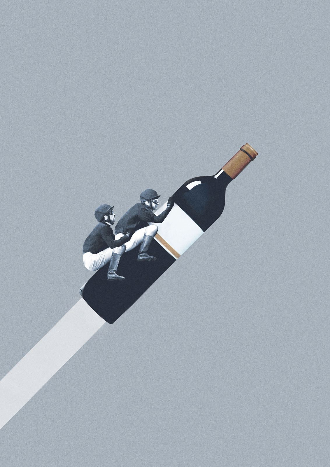Poster - Vinflaska Konst