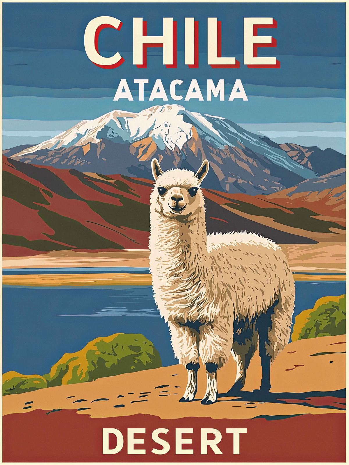 Poster - Chile Atacamaöknen