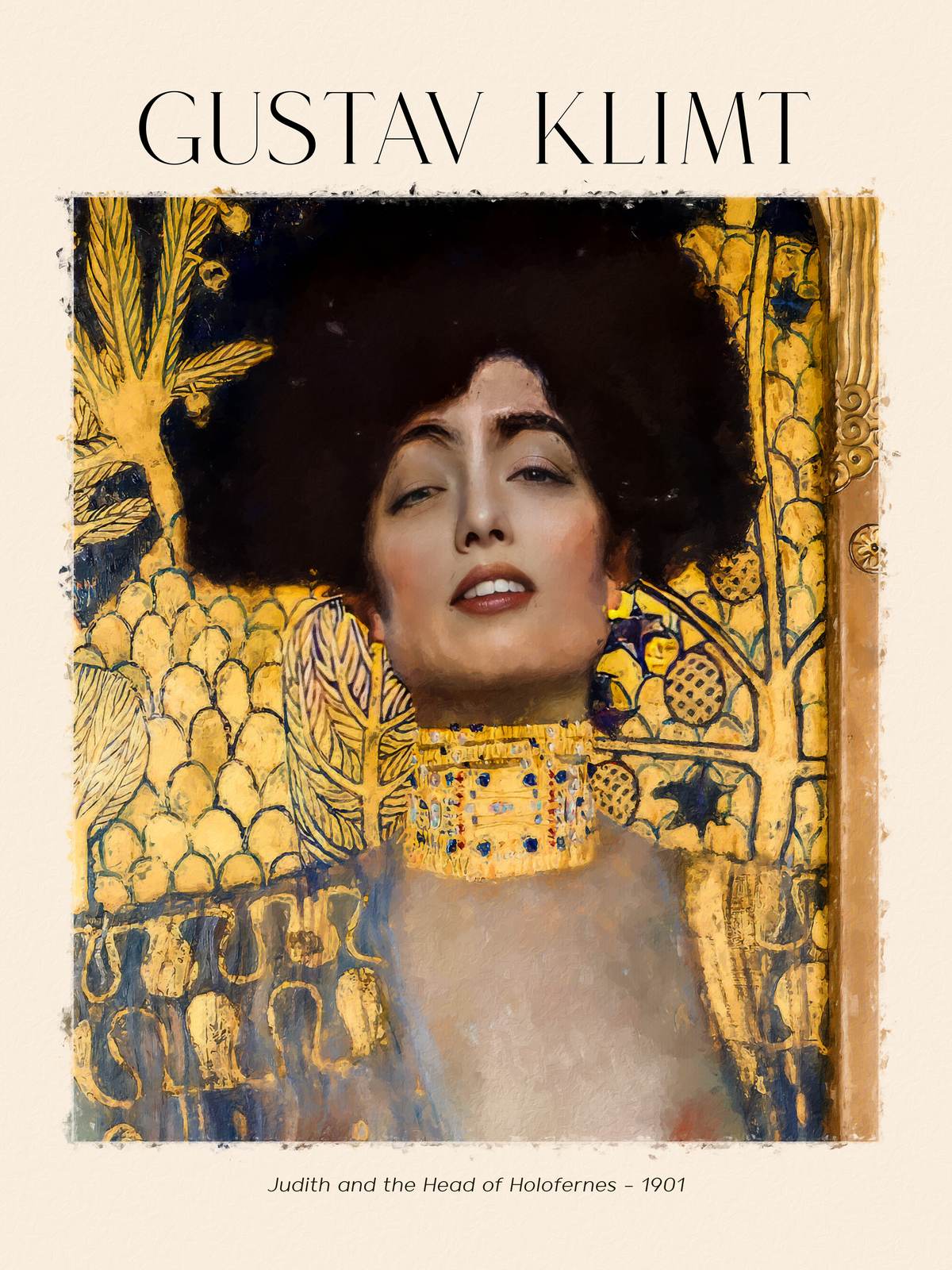 Poster - Judith och Holofernes huvud av Gustav Klimt