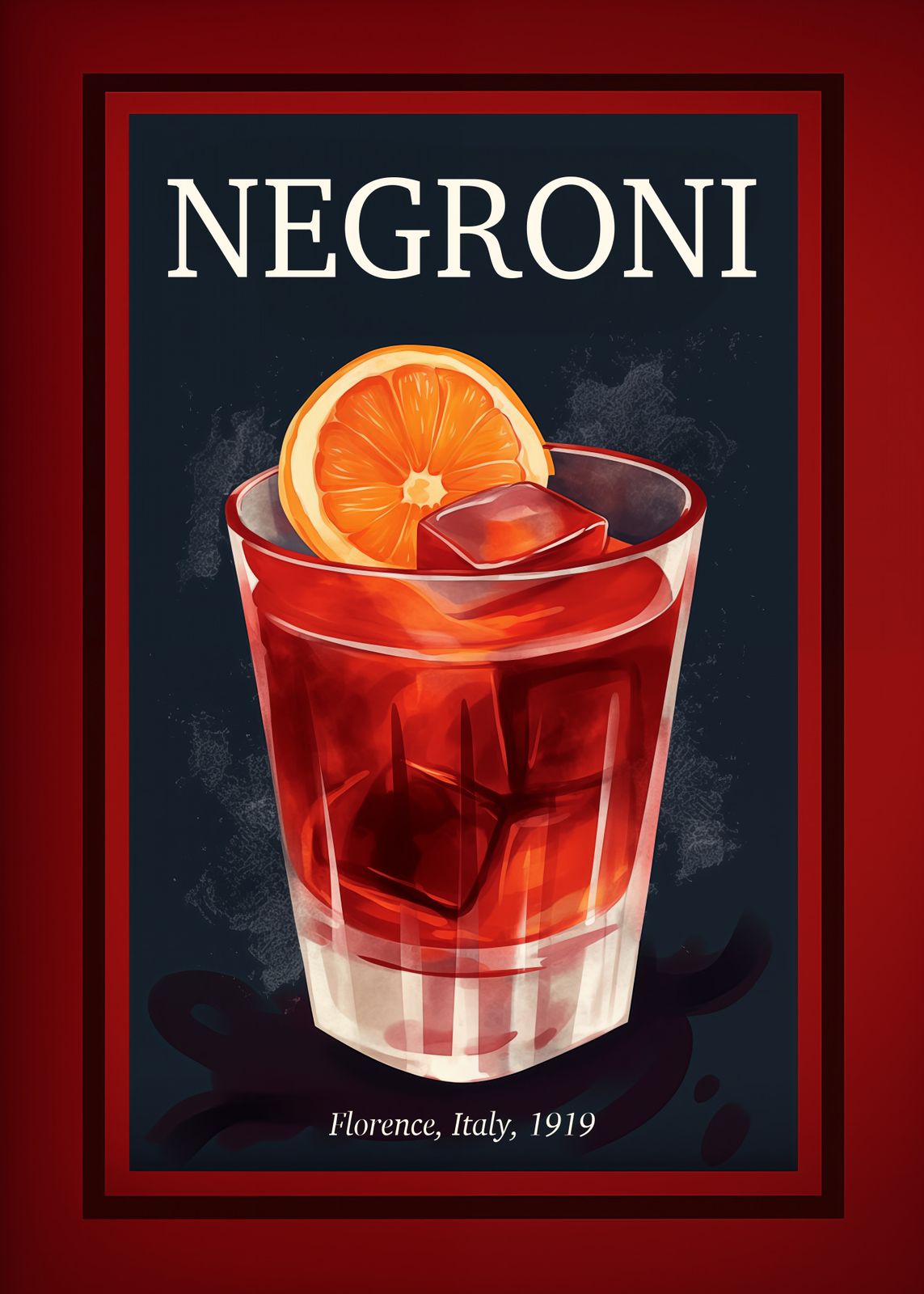 Poster - Negroni Cocktail