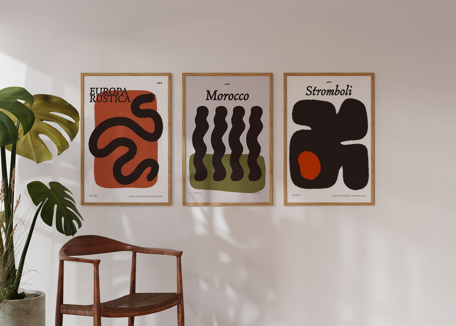 Poster - Medelhavsminimalism Set av 3