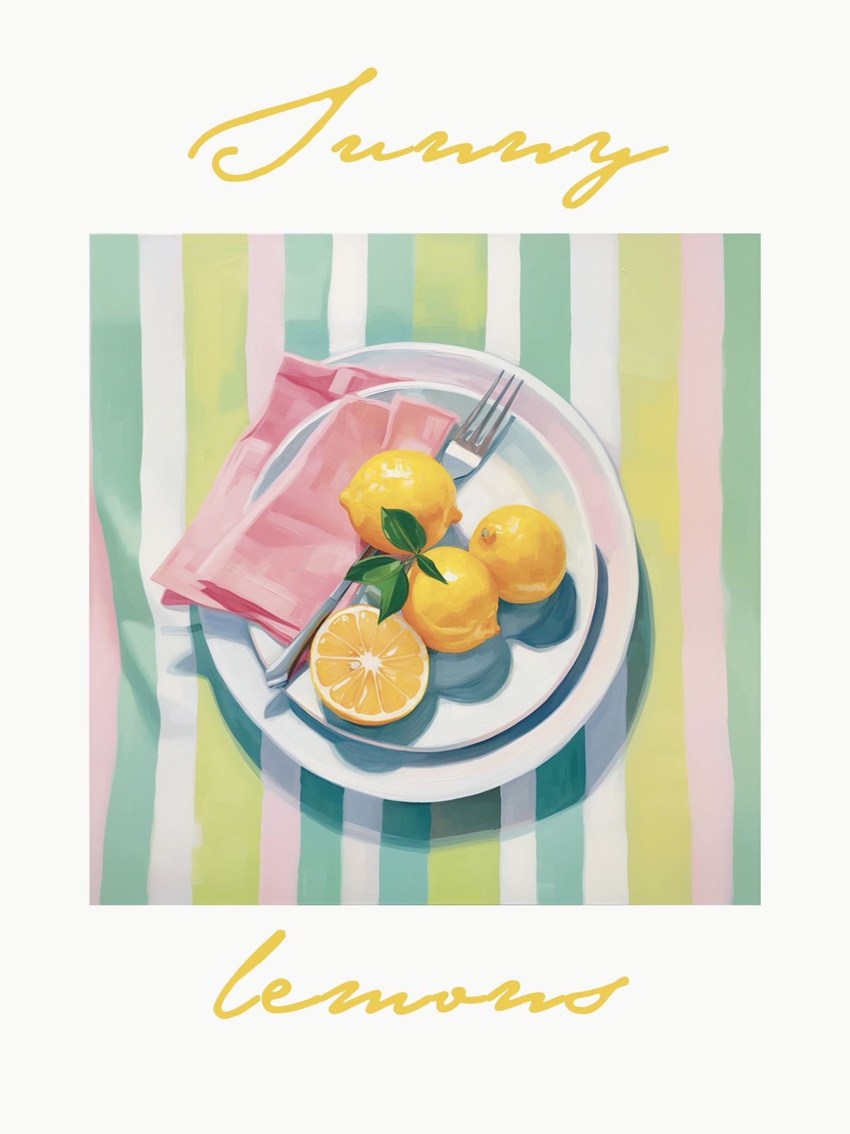 Poster - Soliga Citroner
