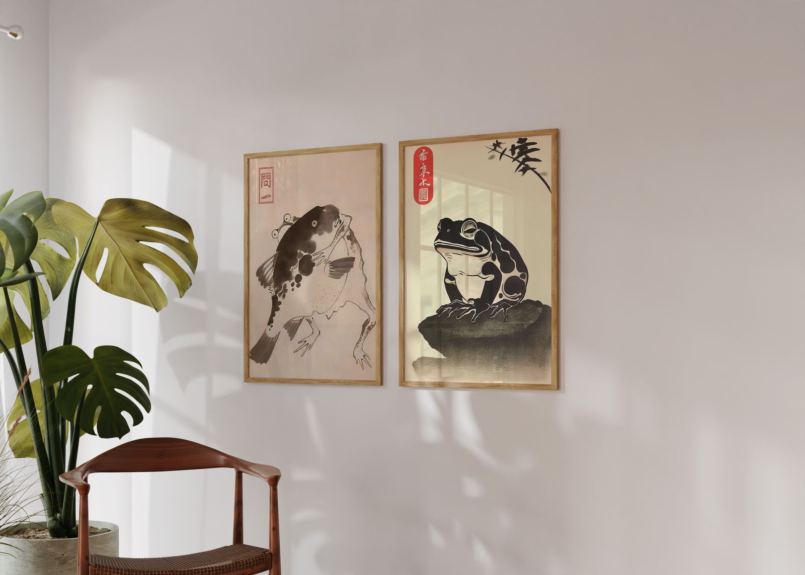Poster - Japansk Grodkonst / Set of 2