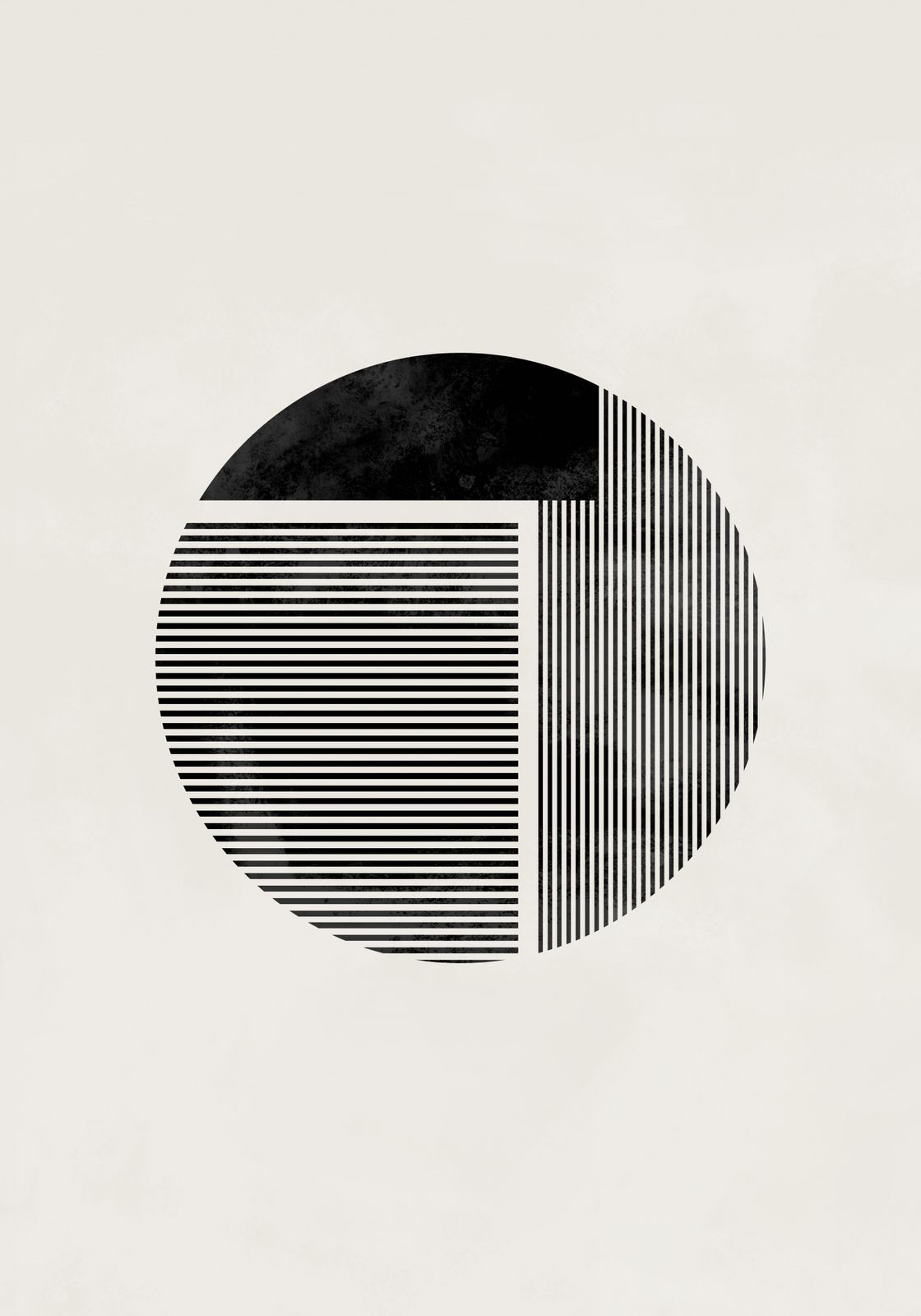 Poster - Abstrakt Geometrisk Cirkel