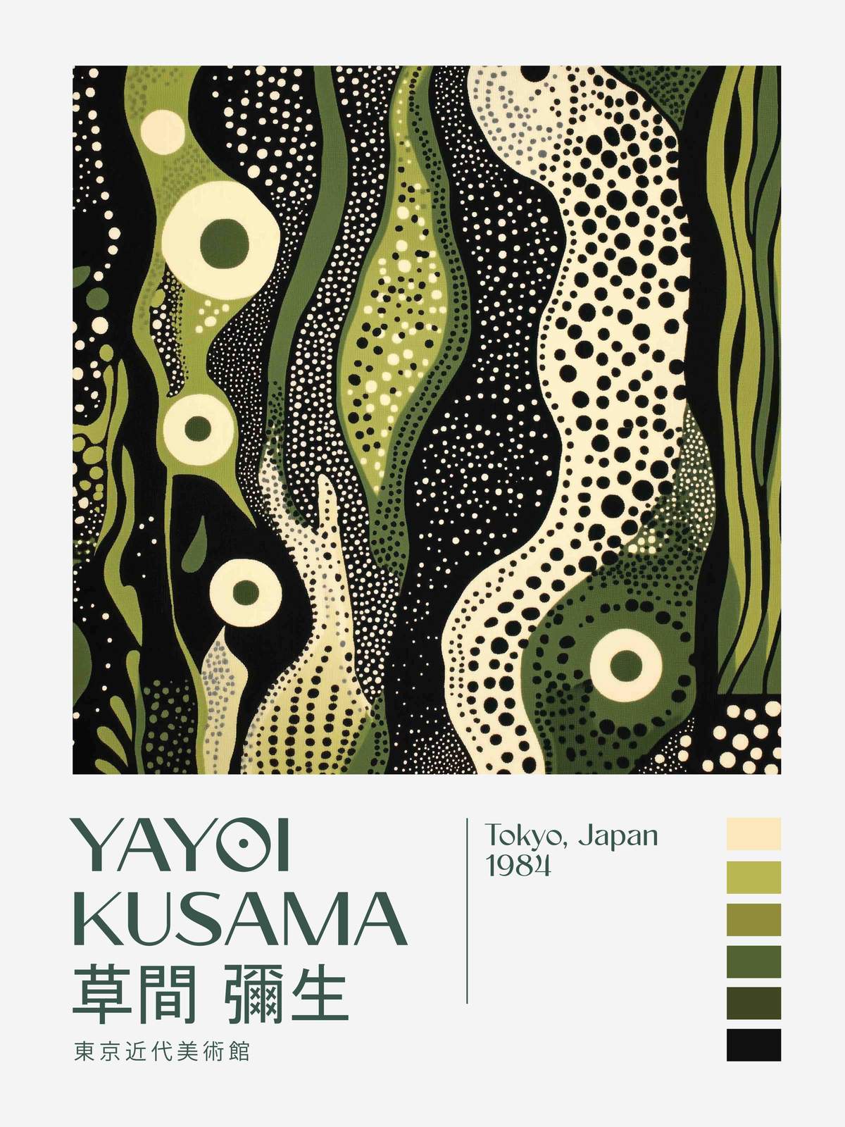 Poster - Yayoi Kusama Konstverk