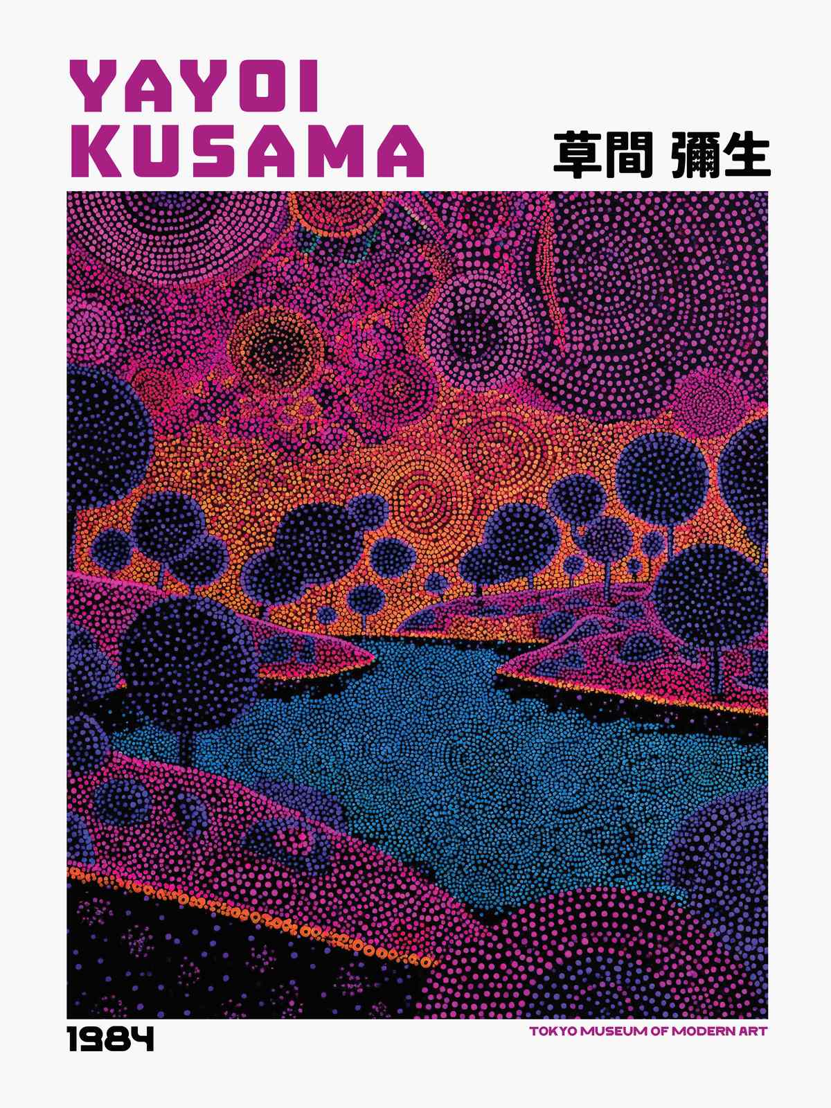 Poster - Yayoi Kusama 1984 River