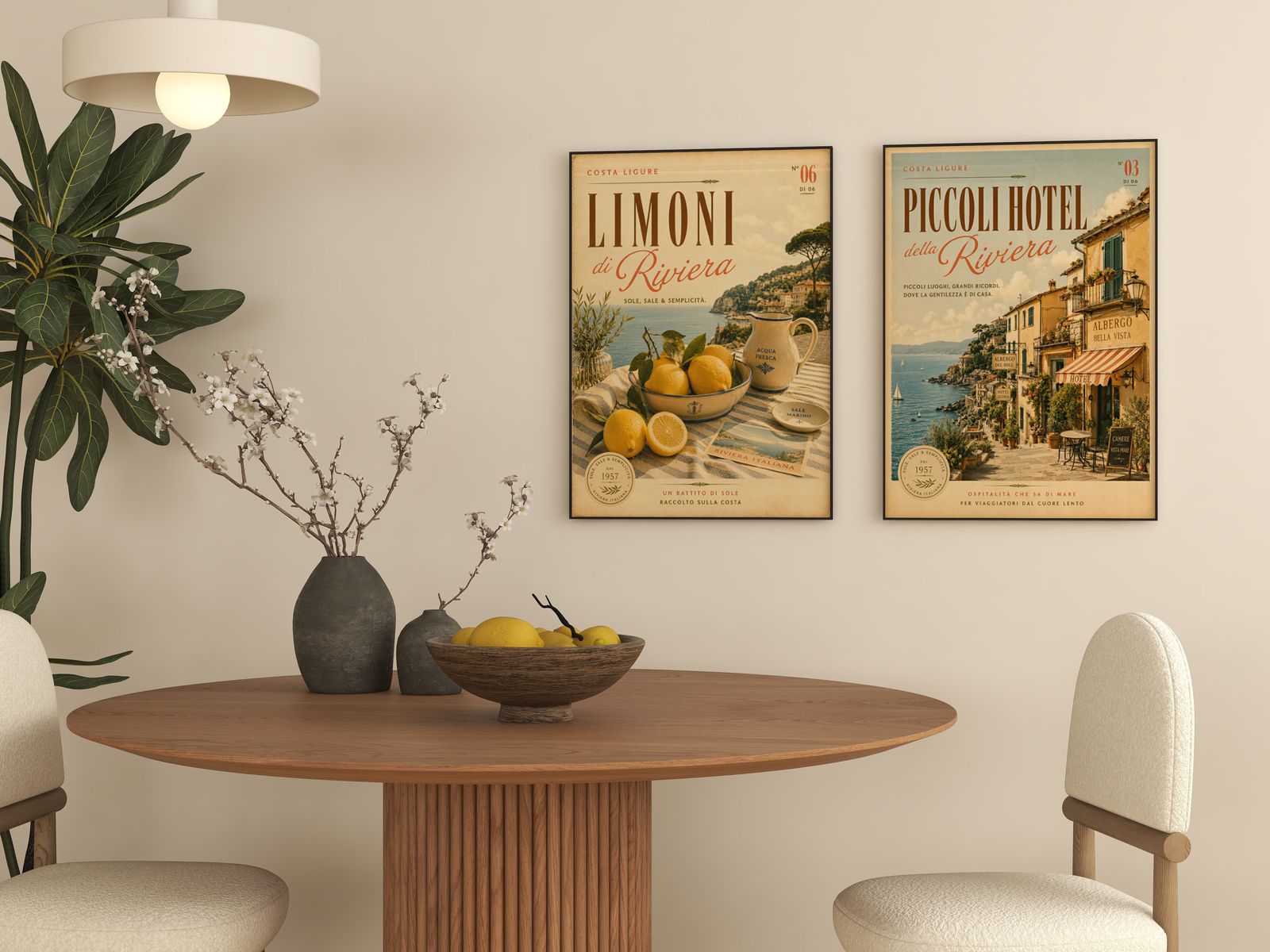 Poster - Riviera Kollektion - Set om 2