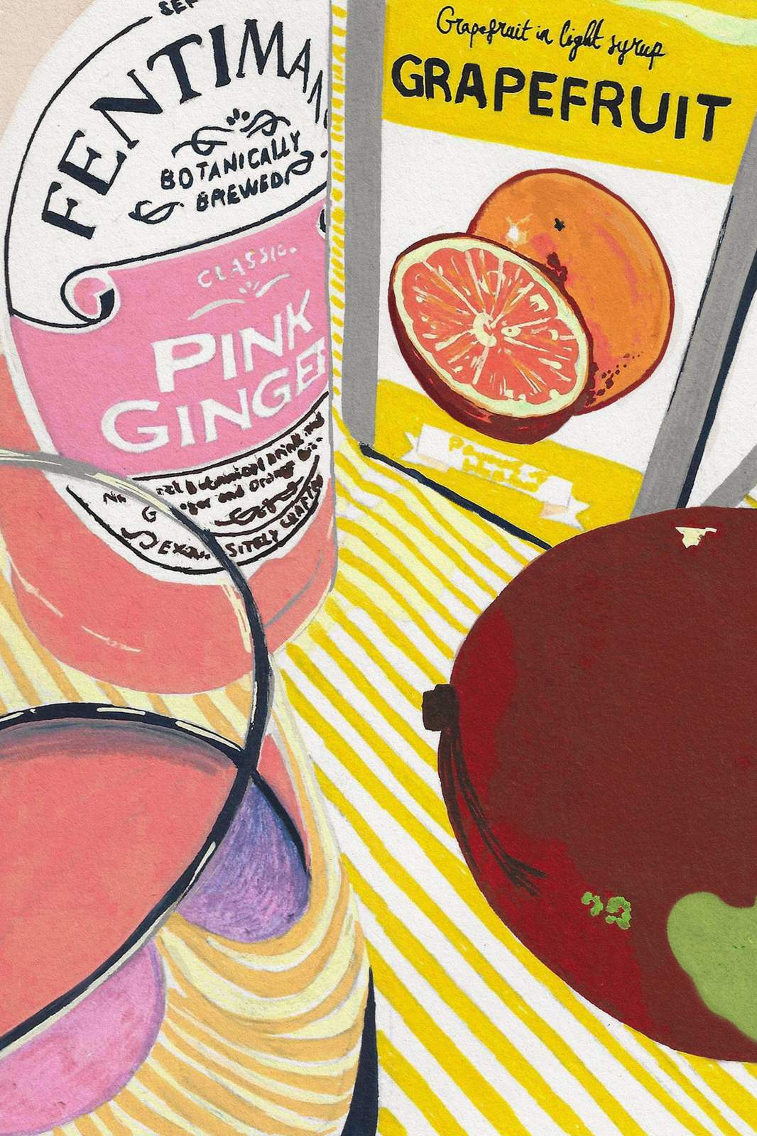 Poster - Pink Ginger Grapefruit