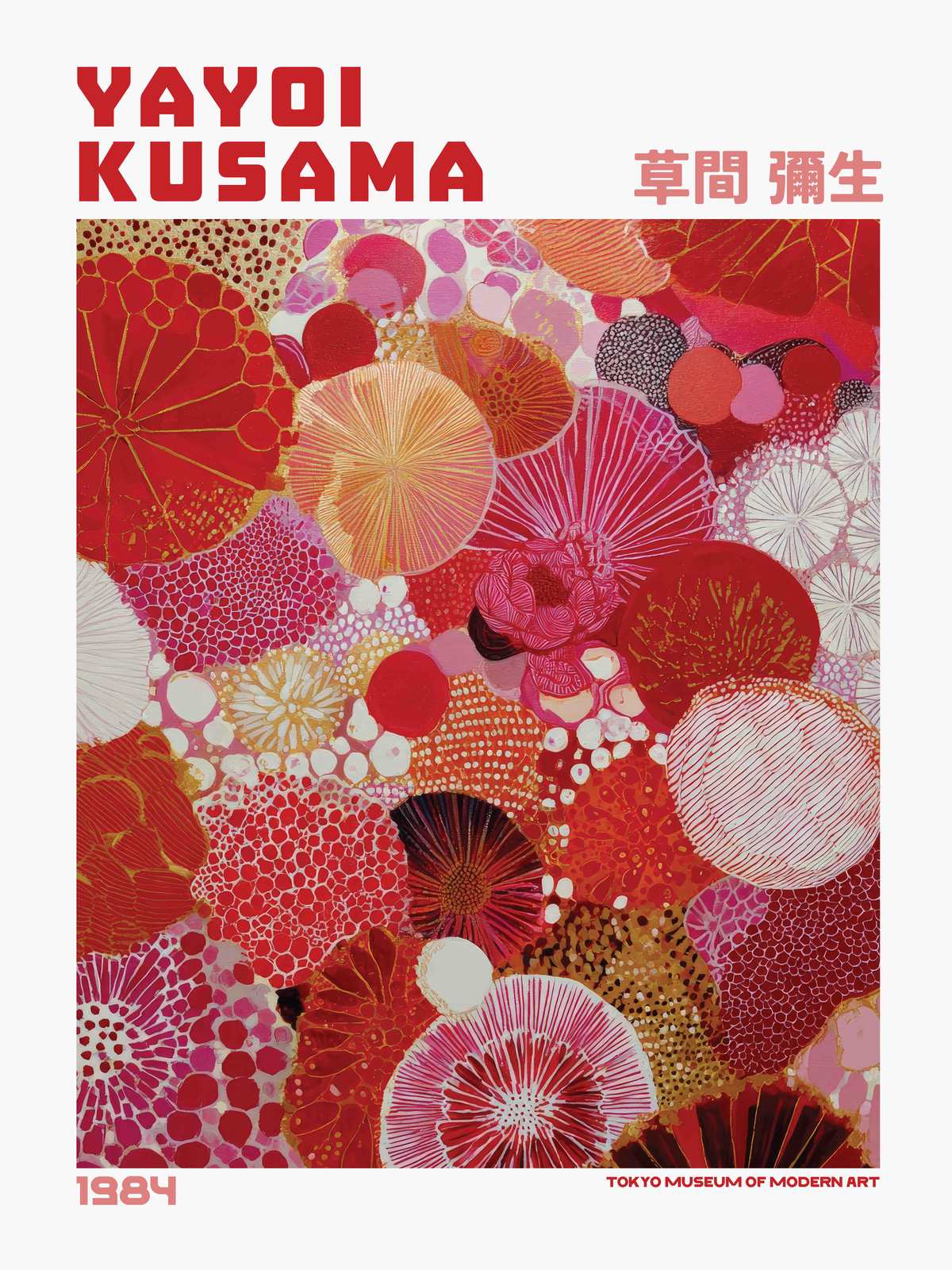 Affisch - Yayoi Kusama Konstverk