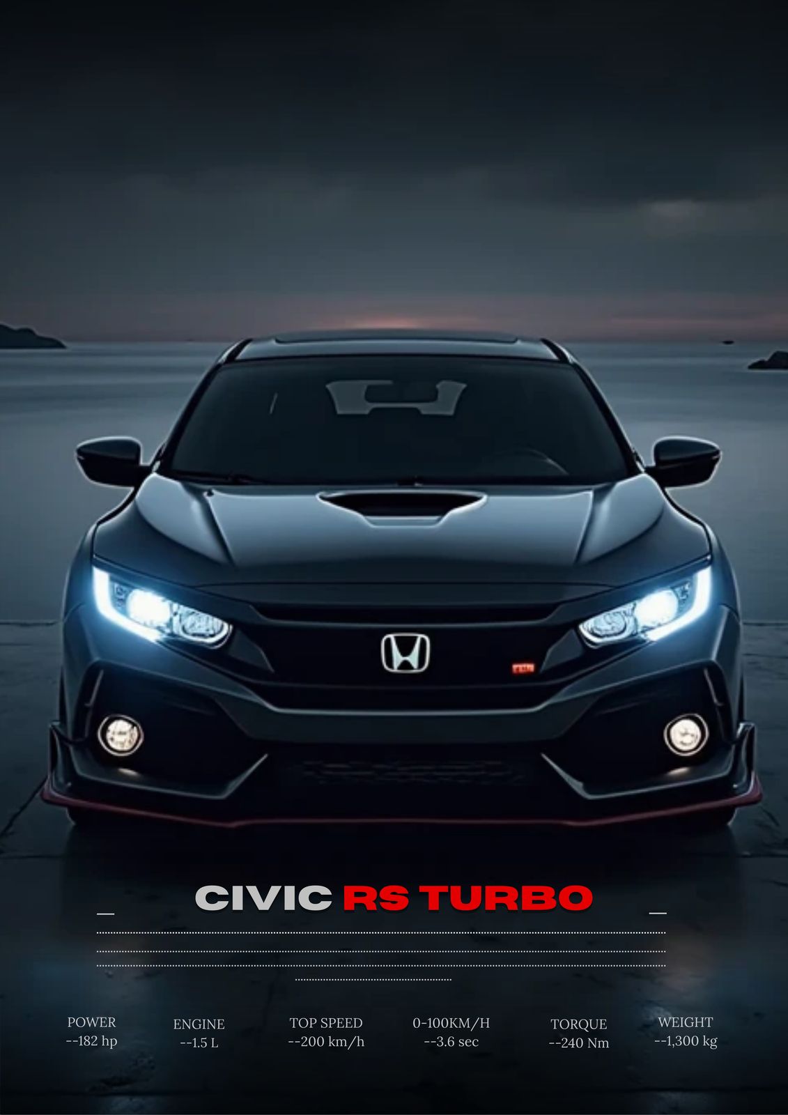 Poster - Civic RS Turbo