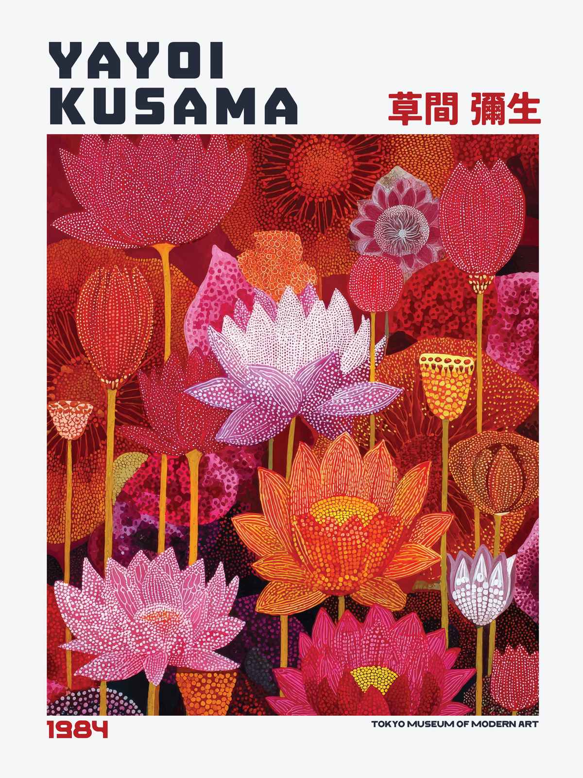 Poster - Yayoi Kusama Blomkonst