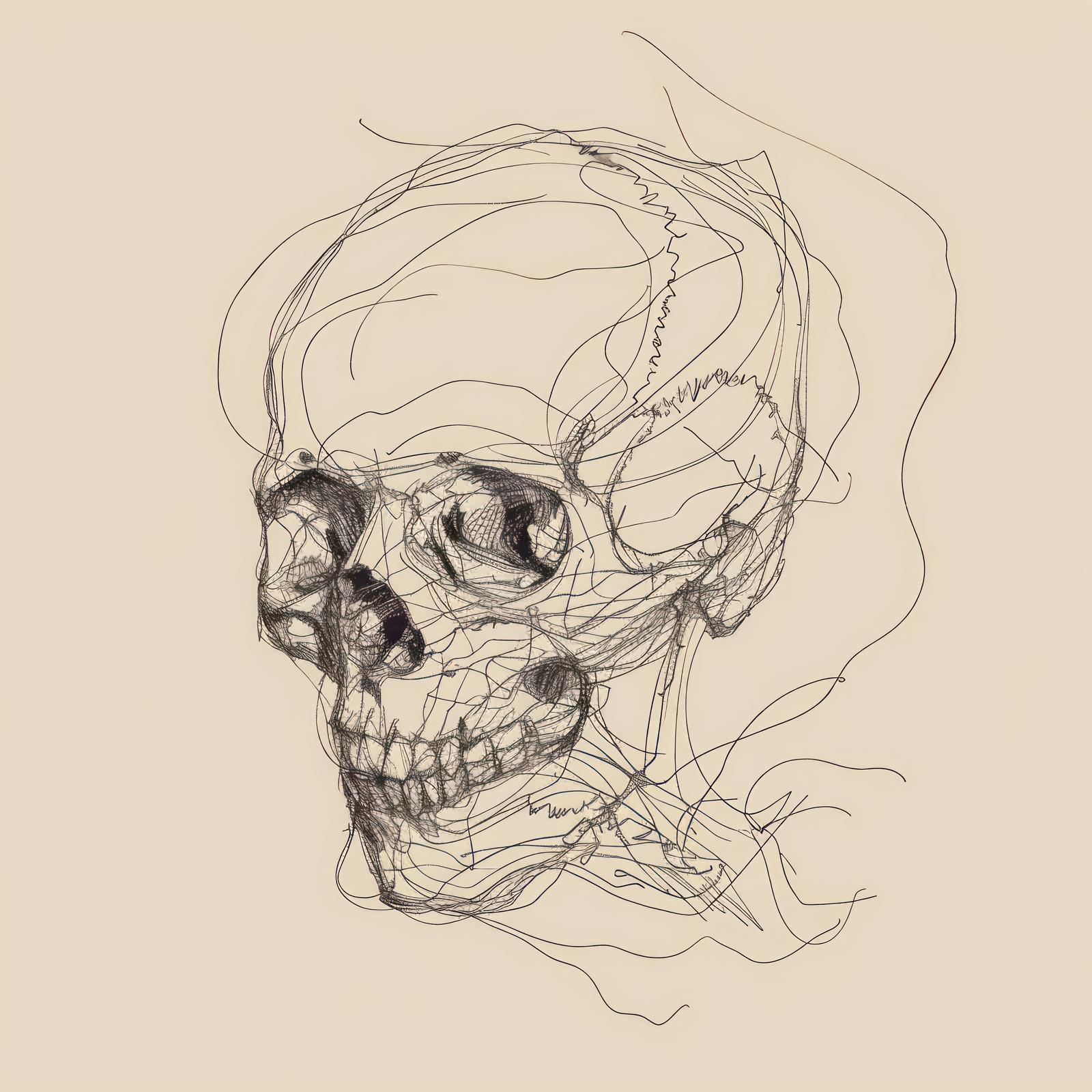 Poster - Skallsjuk Art Sketch
