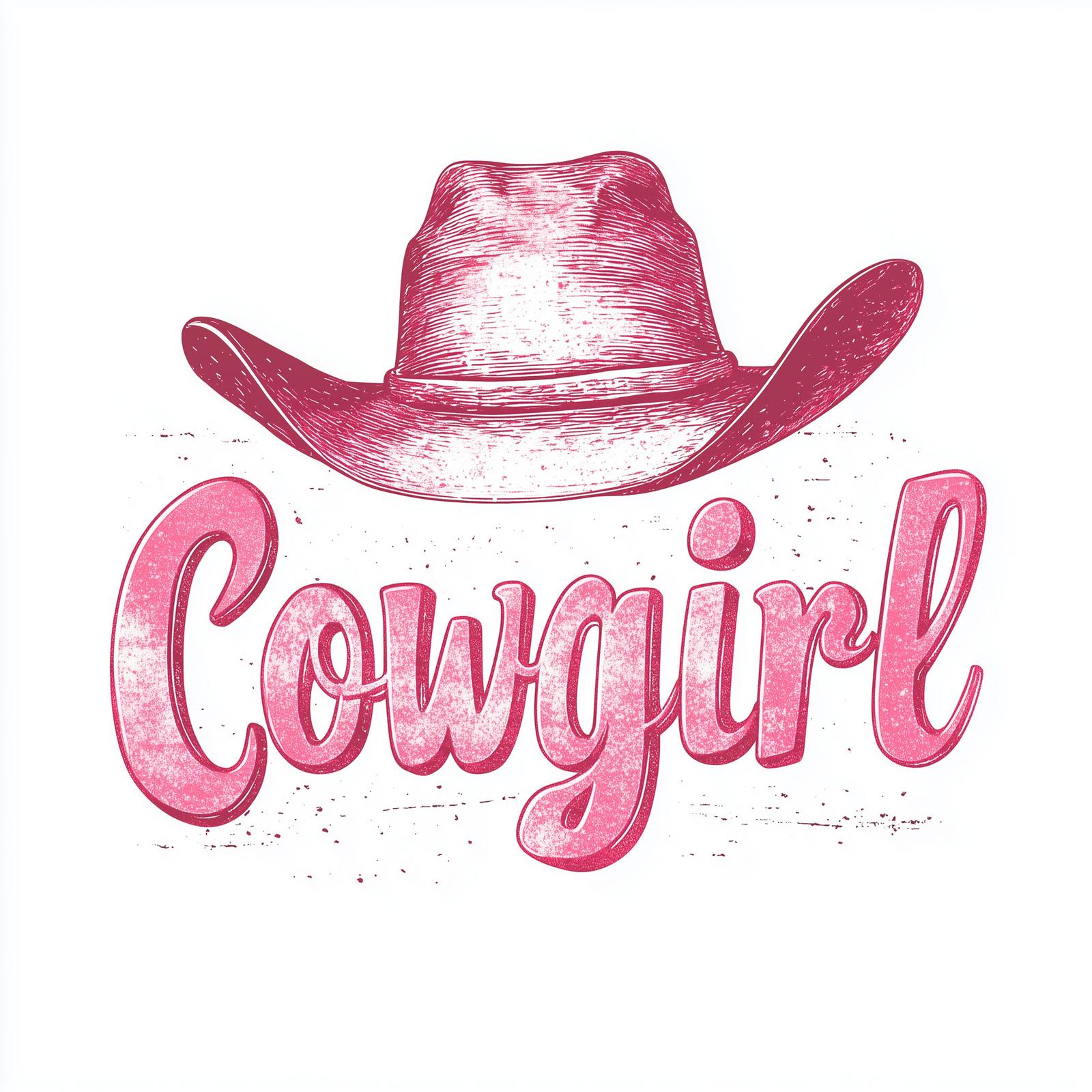 Poster - Cowgirl hattkonst