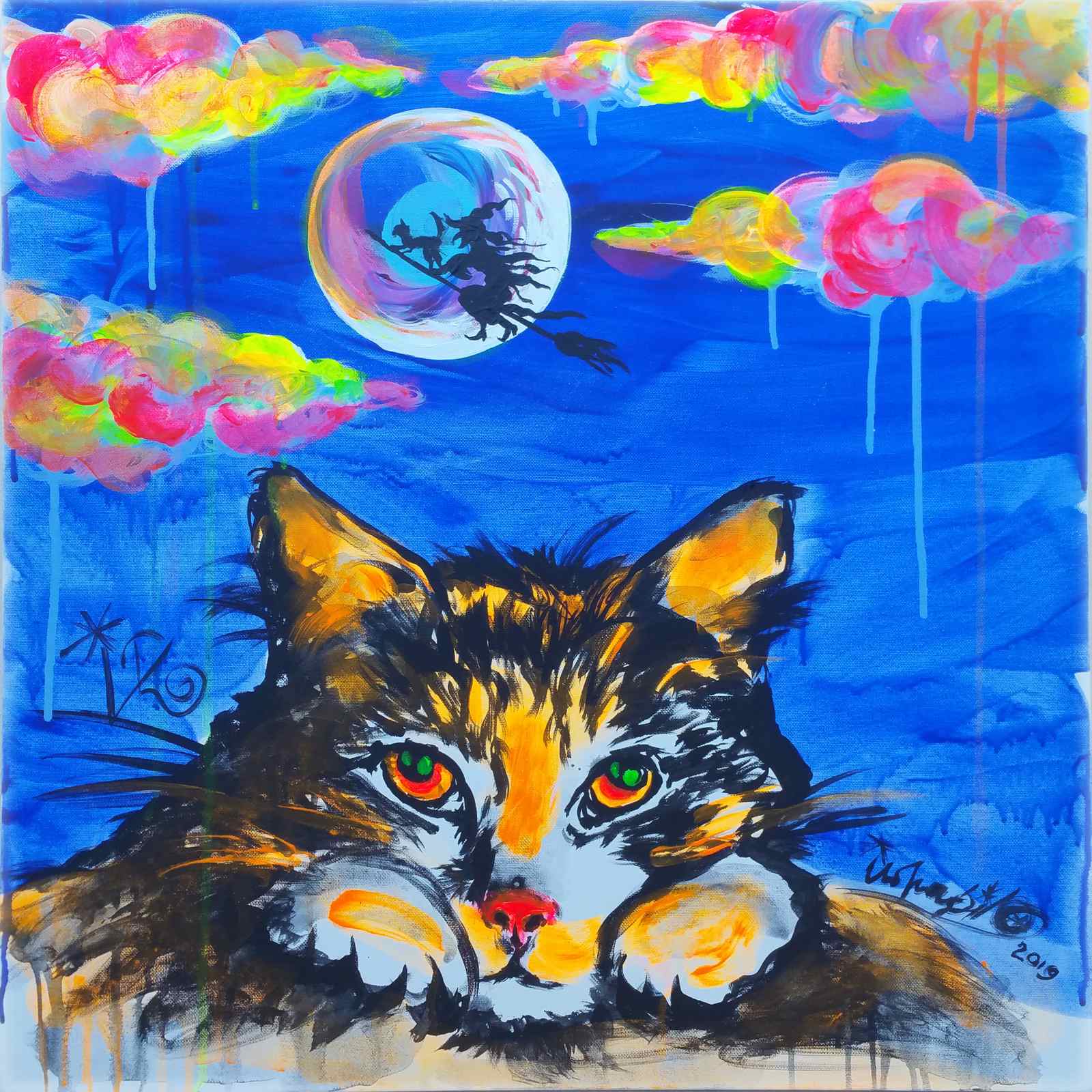 Poster - Katt i Månljuset