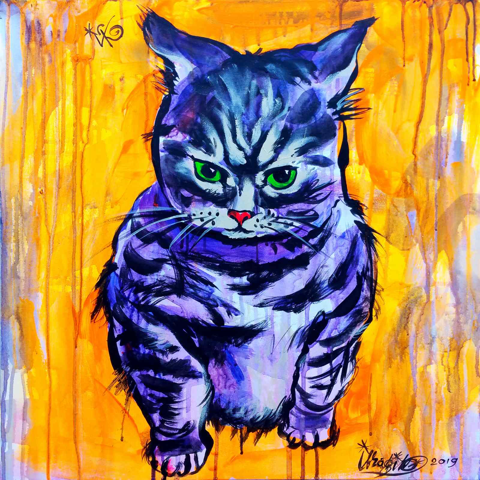 Affisch - Levande Kattkonst