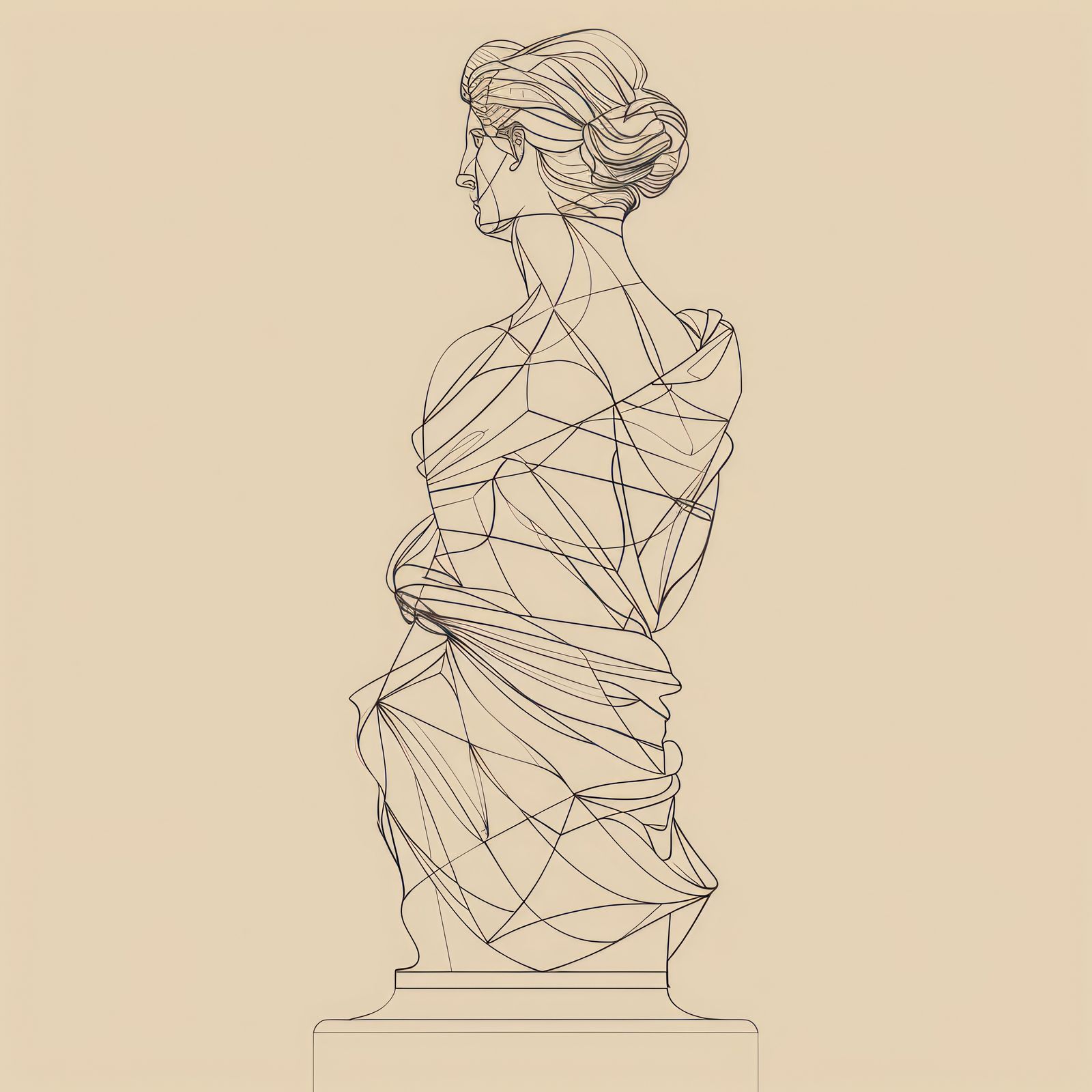Poster - Abstrakt Figur