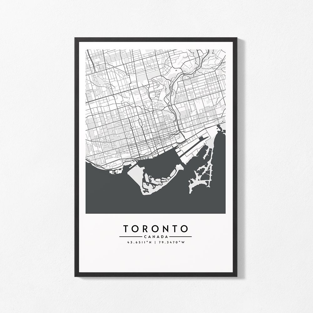 Poster - Toronto Karta