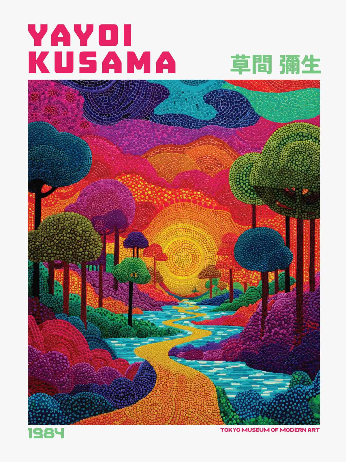 Poster - Yayoi Kusama Konstverk
