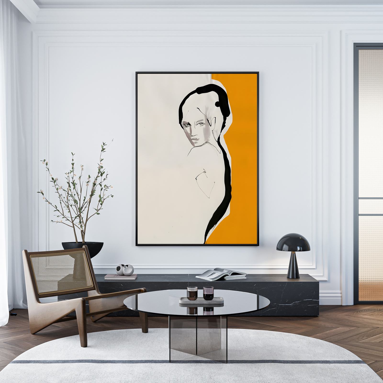 Poster - Modern Art Porträtt