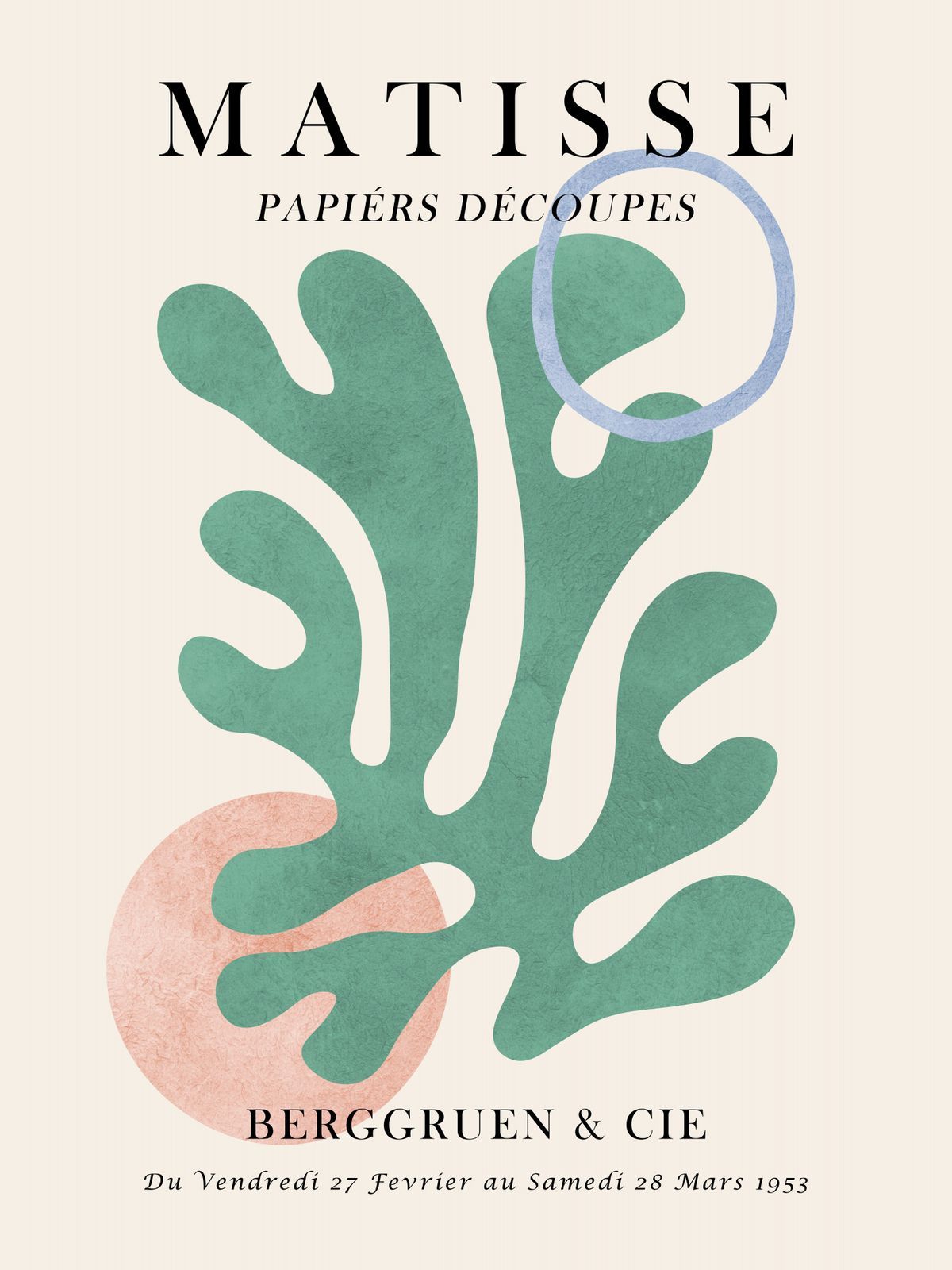Poster - Matisse Papíers Découpes
