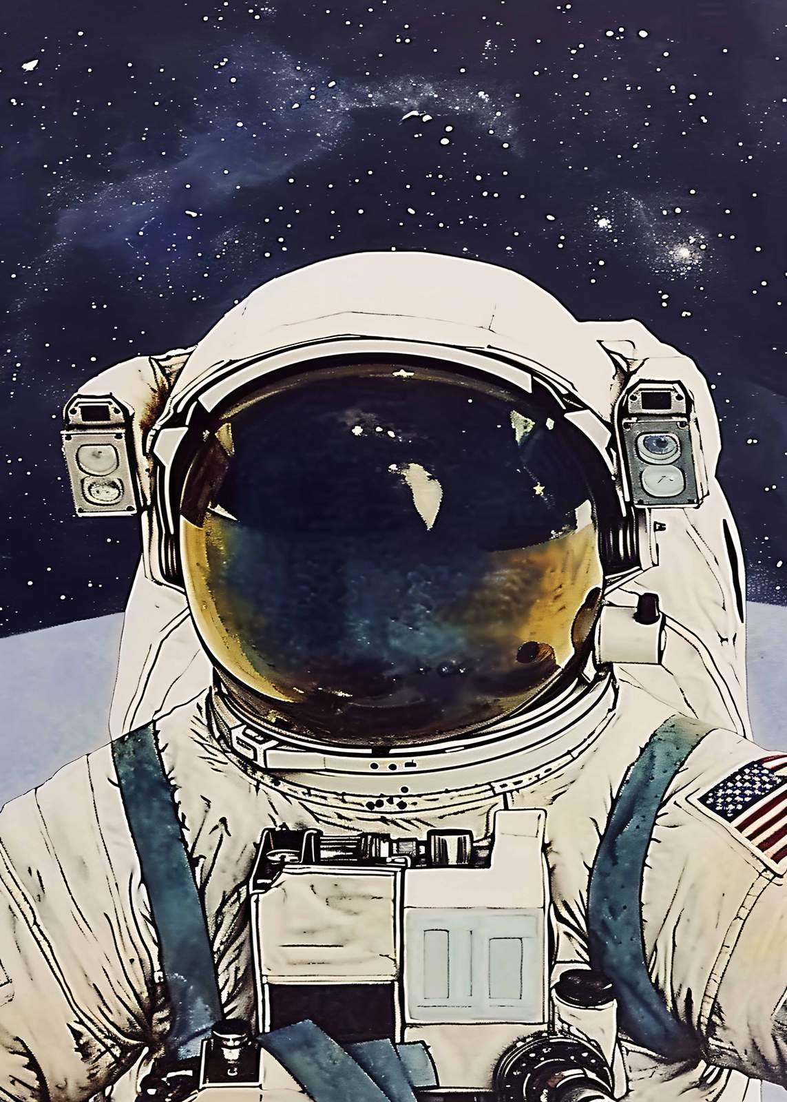 Poster - Astronaut i rymden