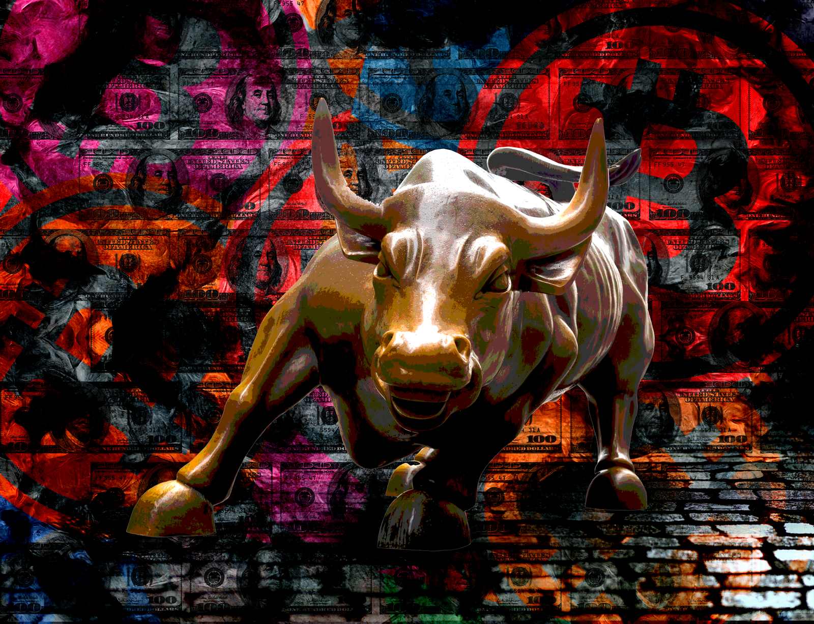 Poster - Charging Bull