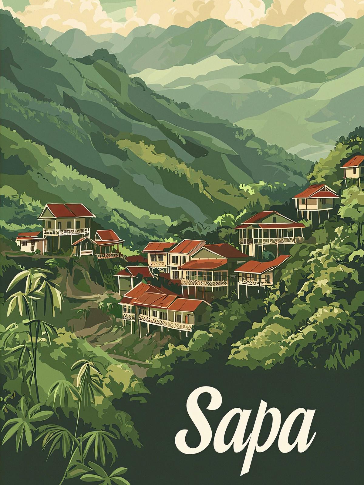 Poster - Sapa Landskap
