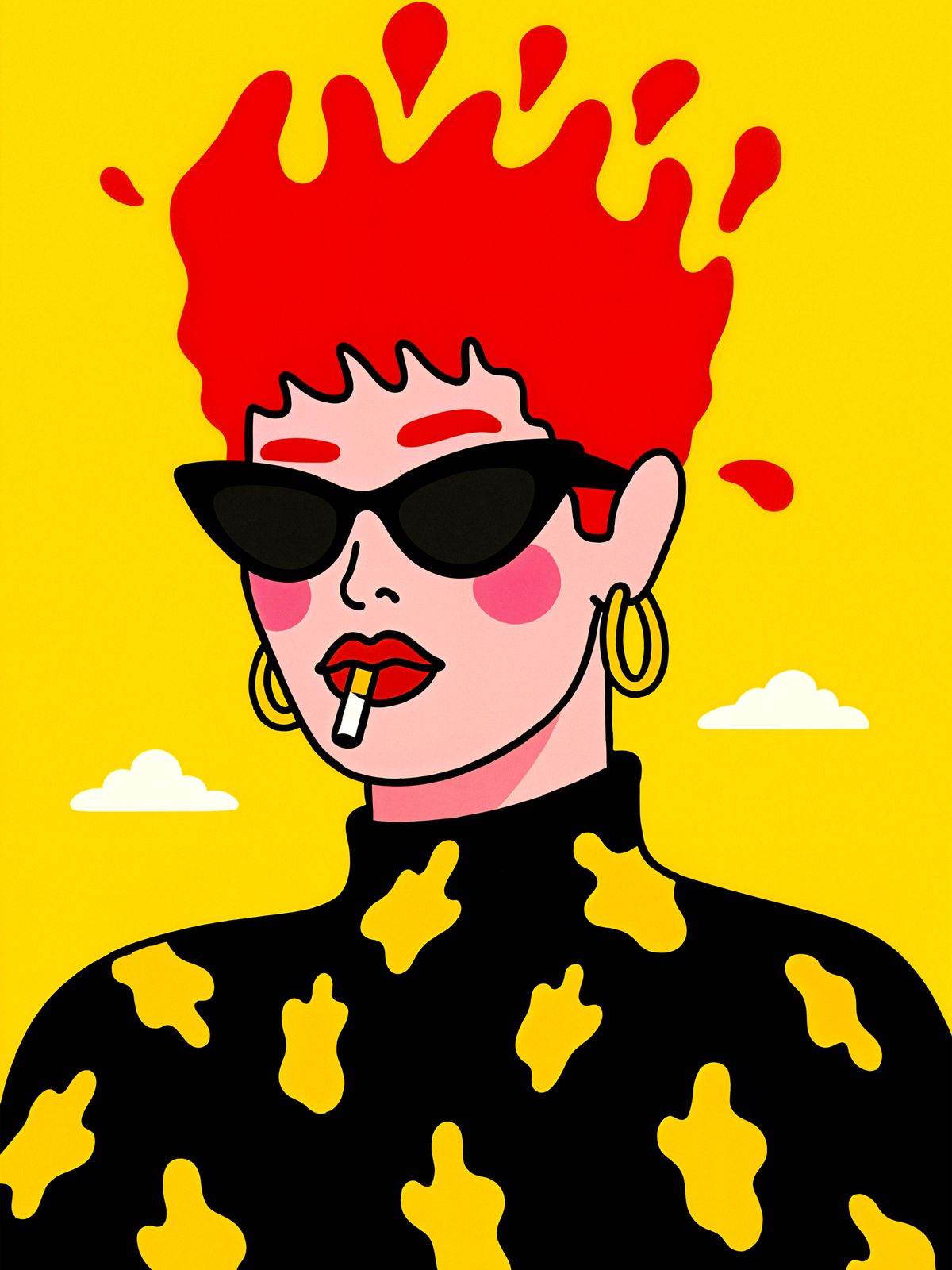 Poster - Modern Popkonstporträtt