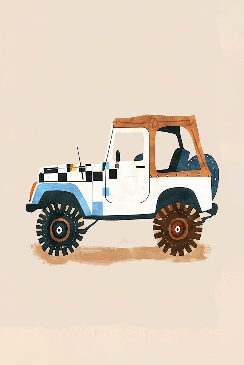 Poster - Jeep Illustration