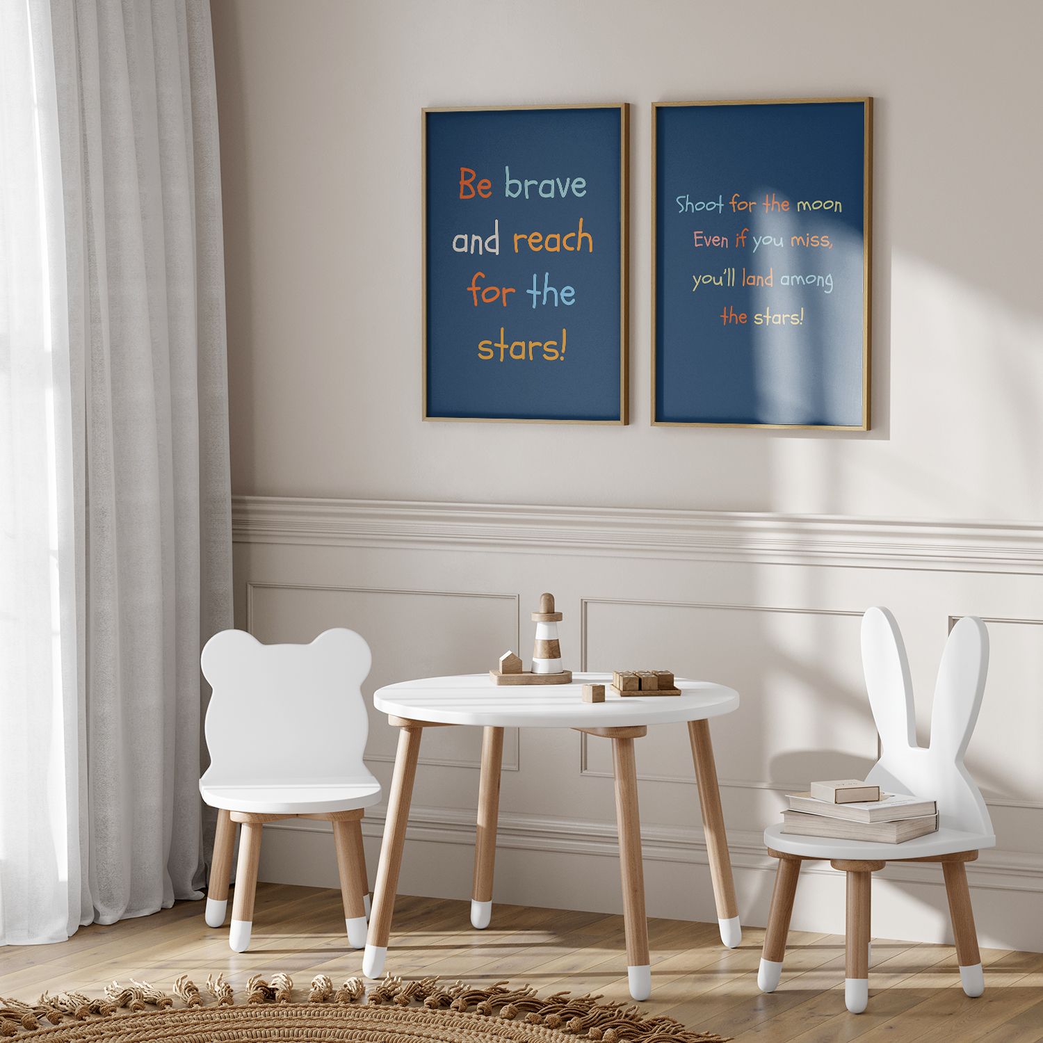 Poster - Inspirerande Stjärncitat / Set av 2