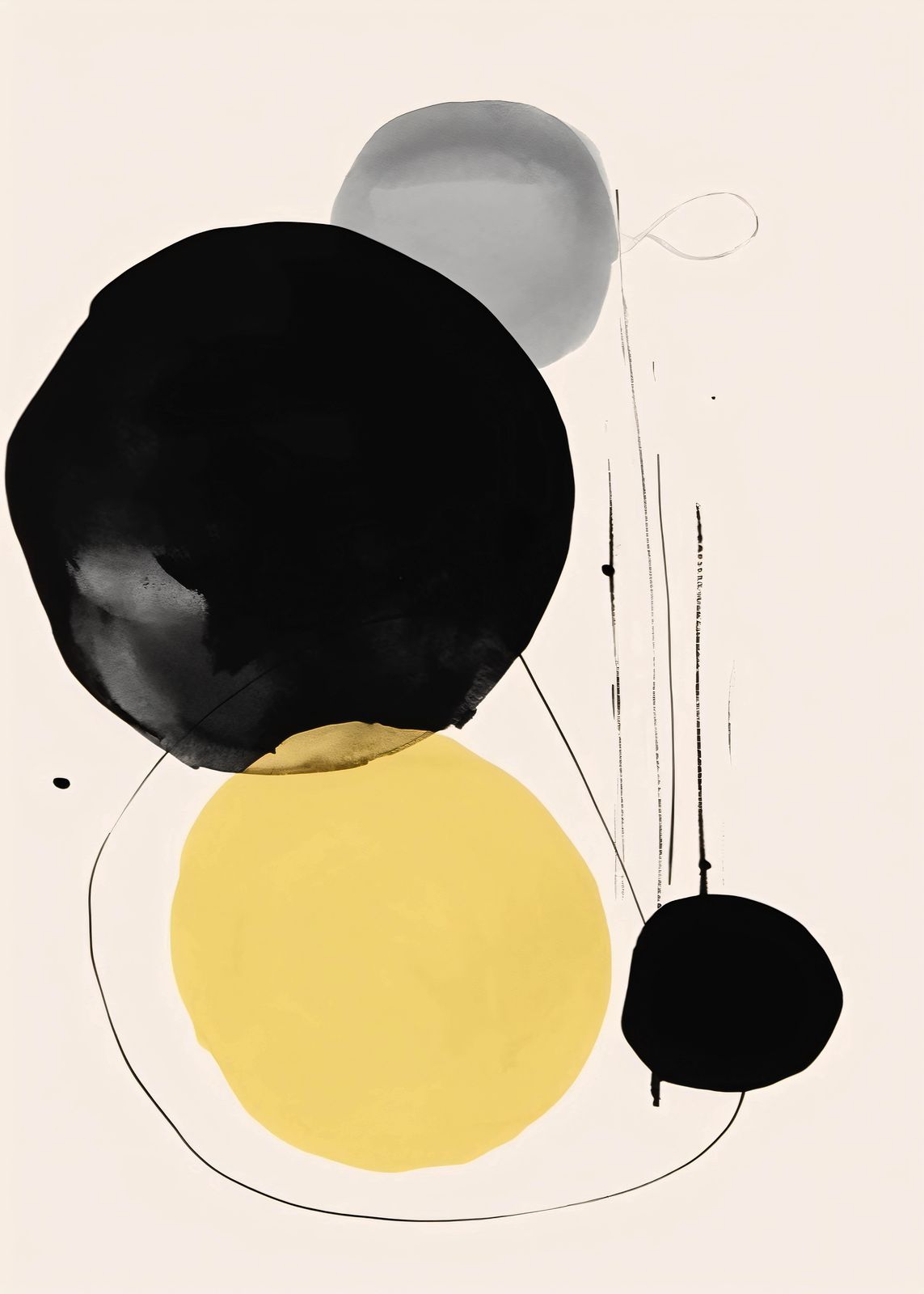 Poster - Abstrakta Cirklar