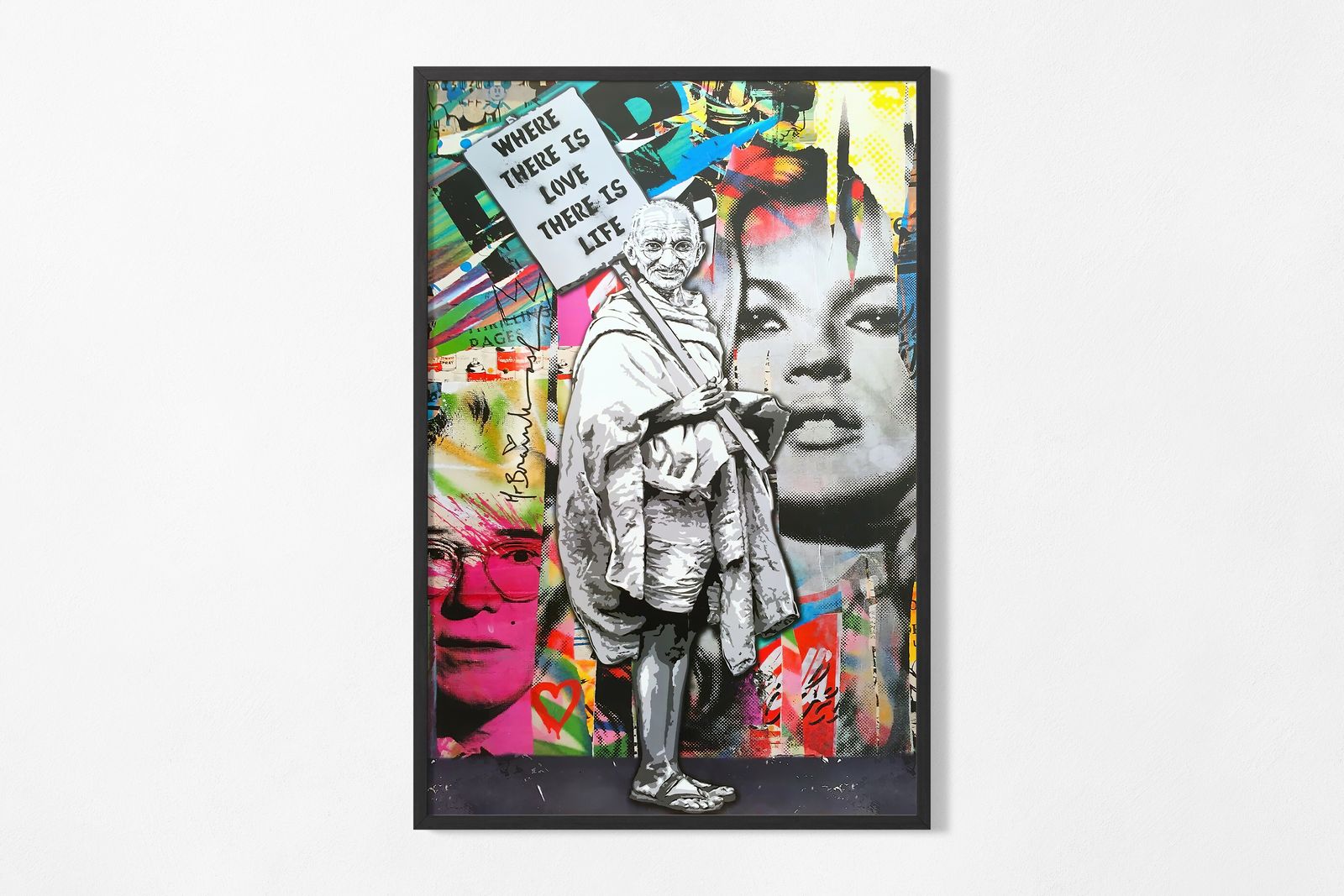 Poster - Inspirerande Gandhi Konst