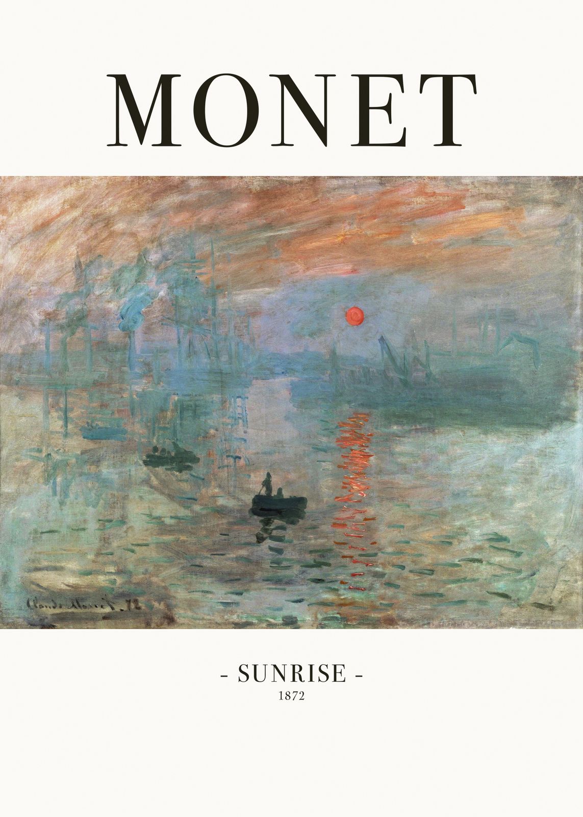 Affisch - Monet Sunrise