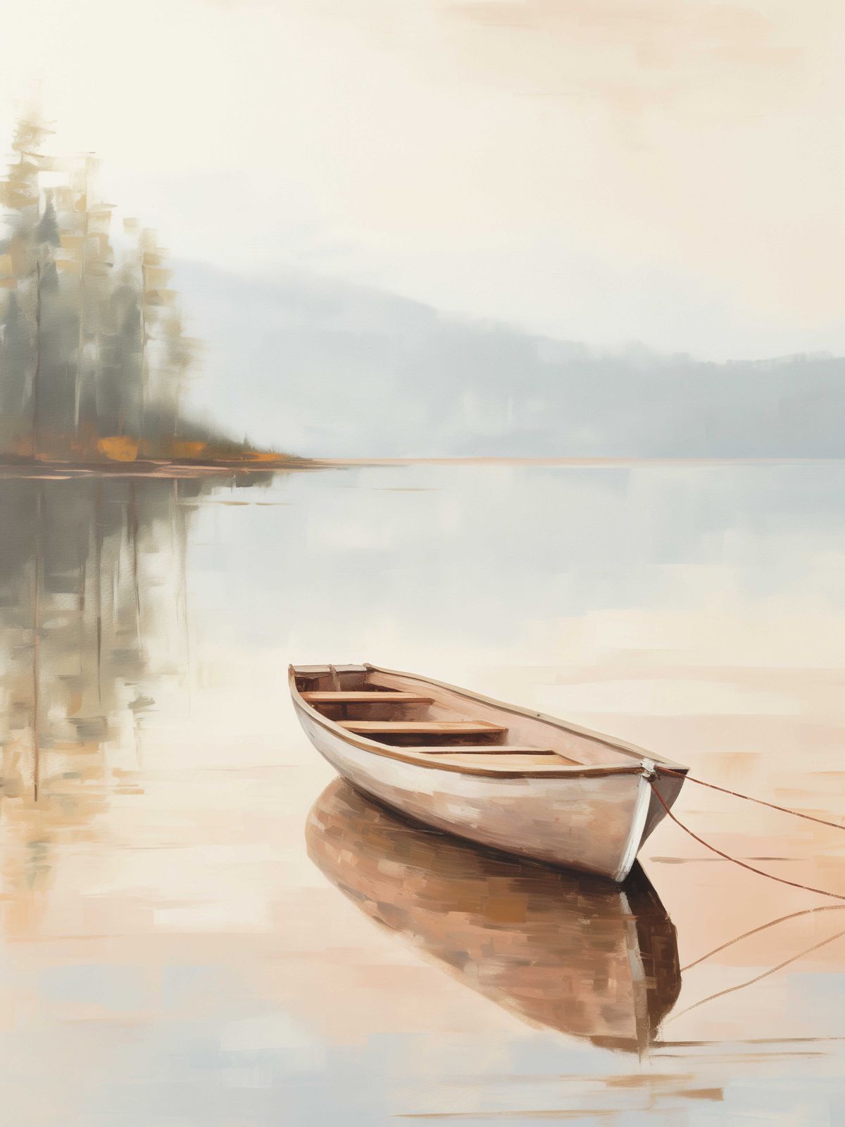 Poster - Båt i Lugnt Vatten