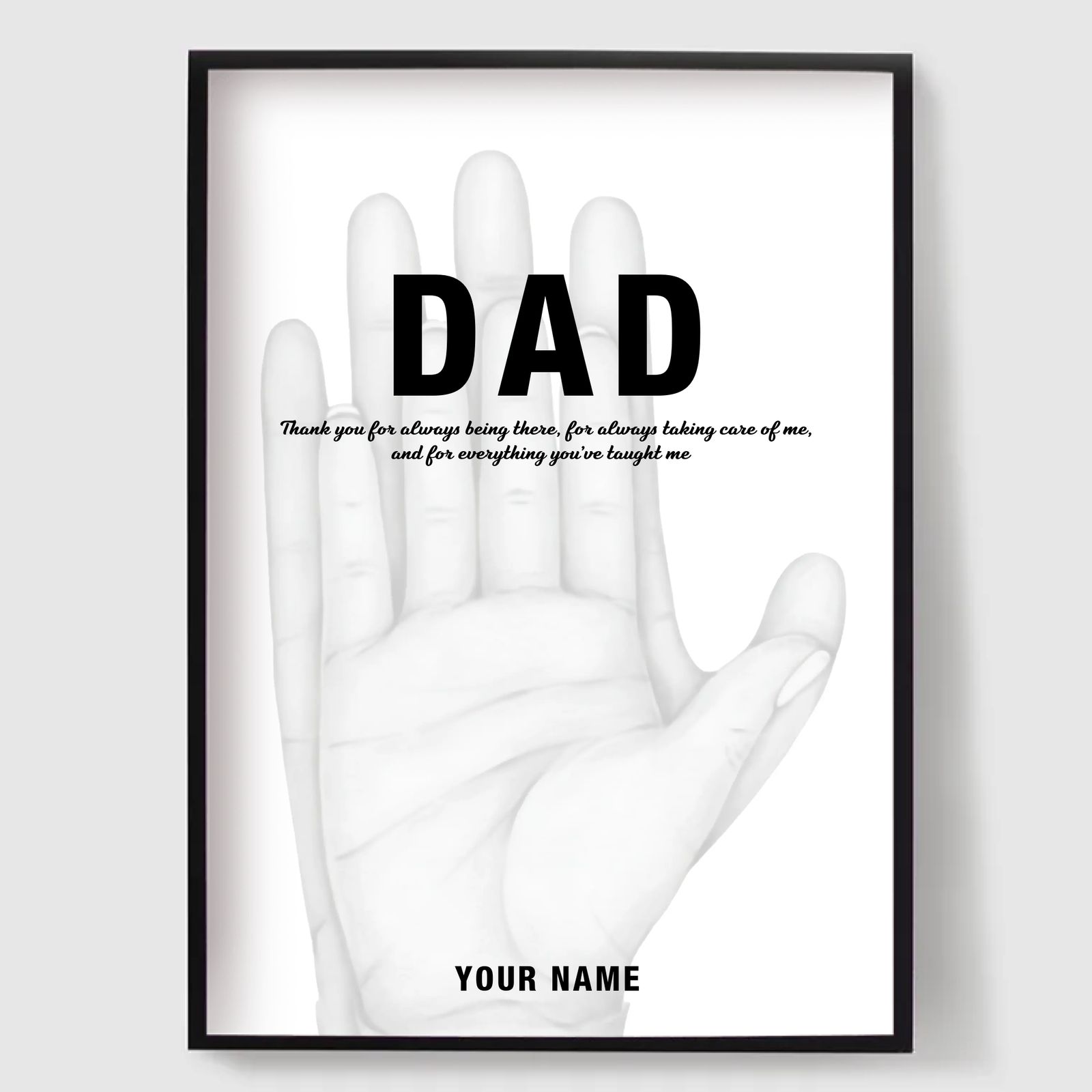 Personliga Posters - Min och min Pappas Händer