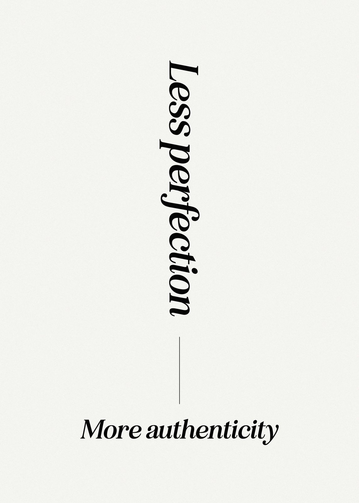 Poster - Mindre Perfektion