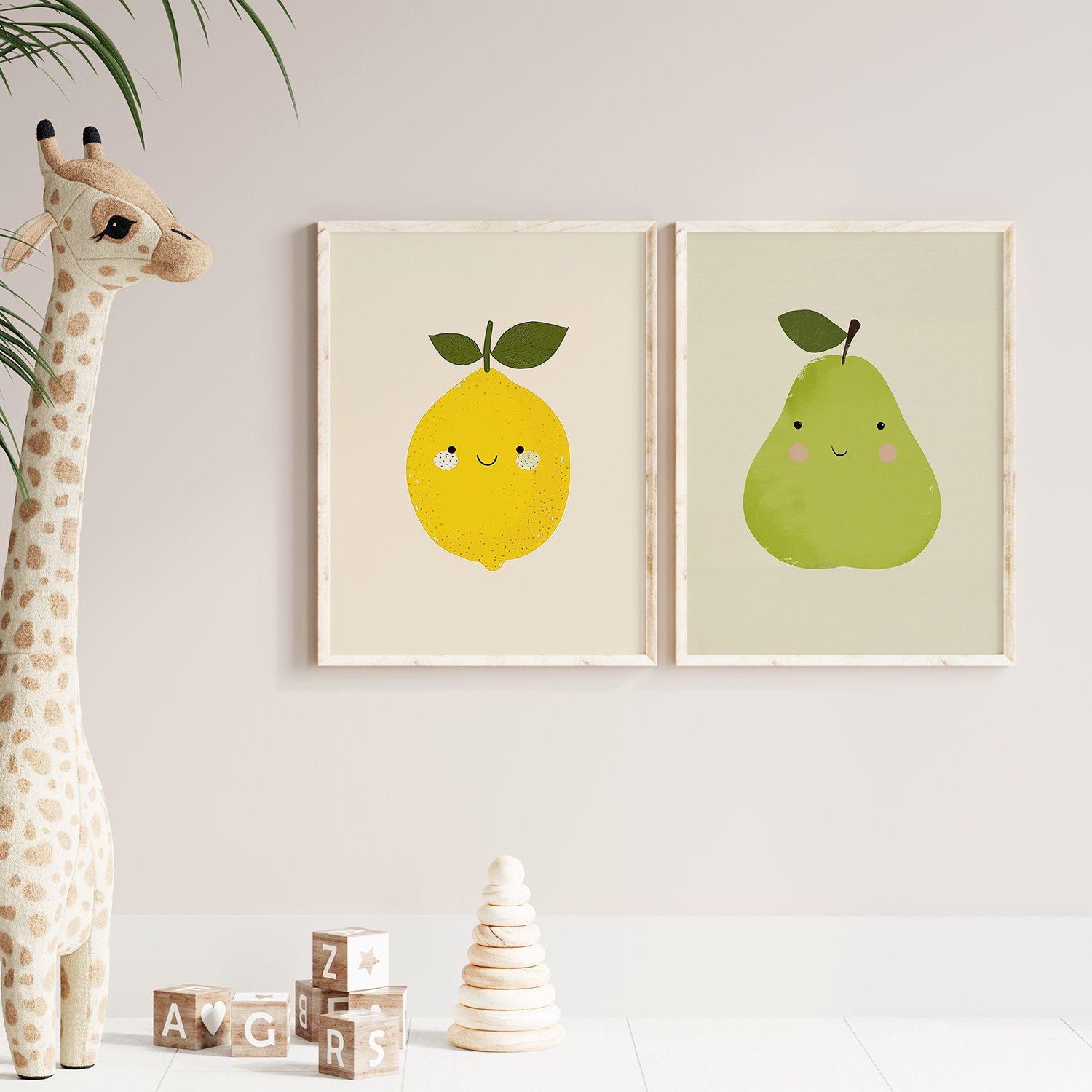Poster - Happy Fruit Set / Set med 2