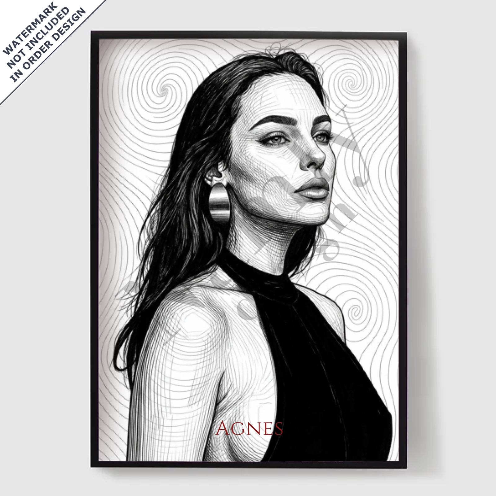 Personlig Poster - Gravyrillustrationskonst - AI Poster