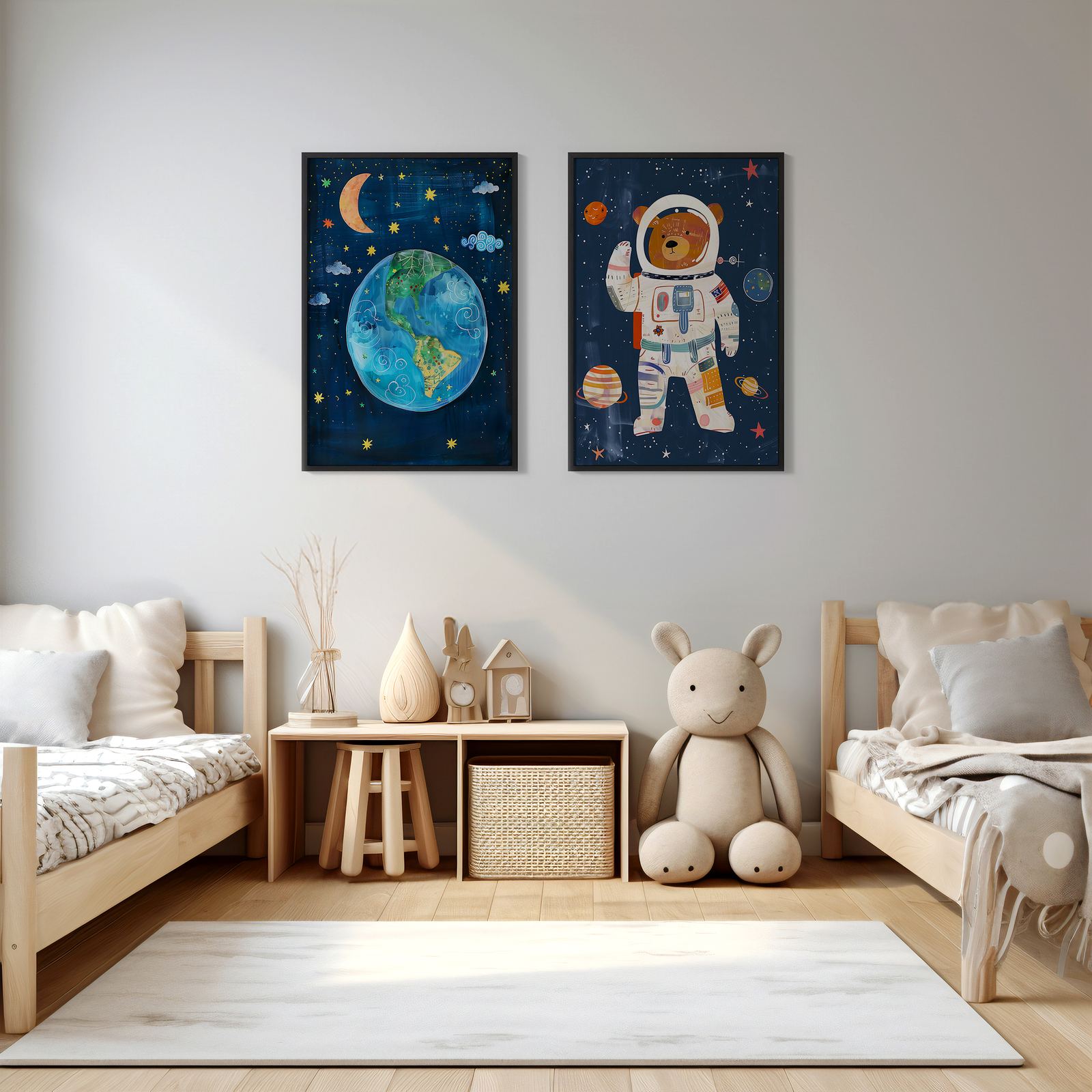 Poster - Rymdäventyrs Björn / Set of 2