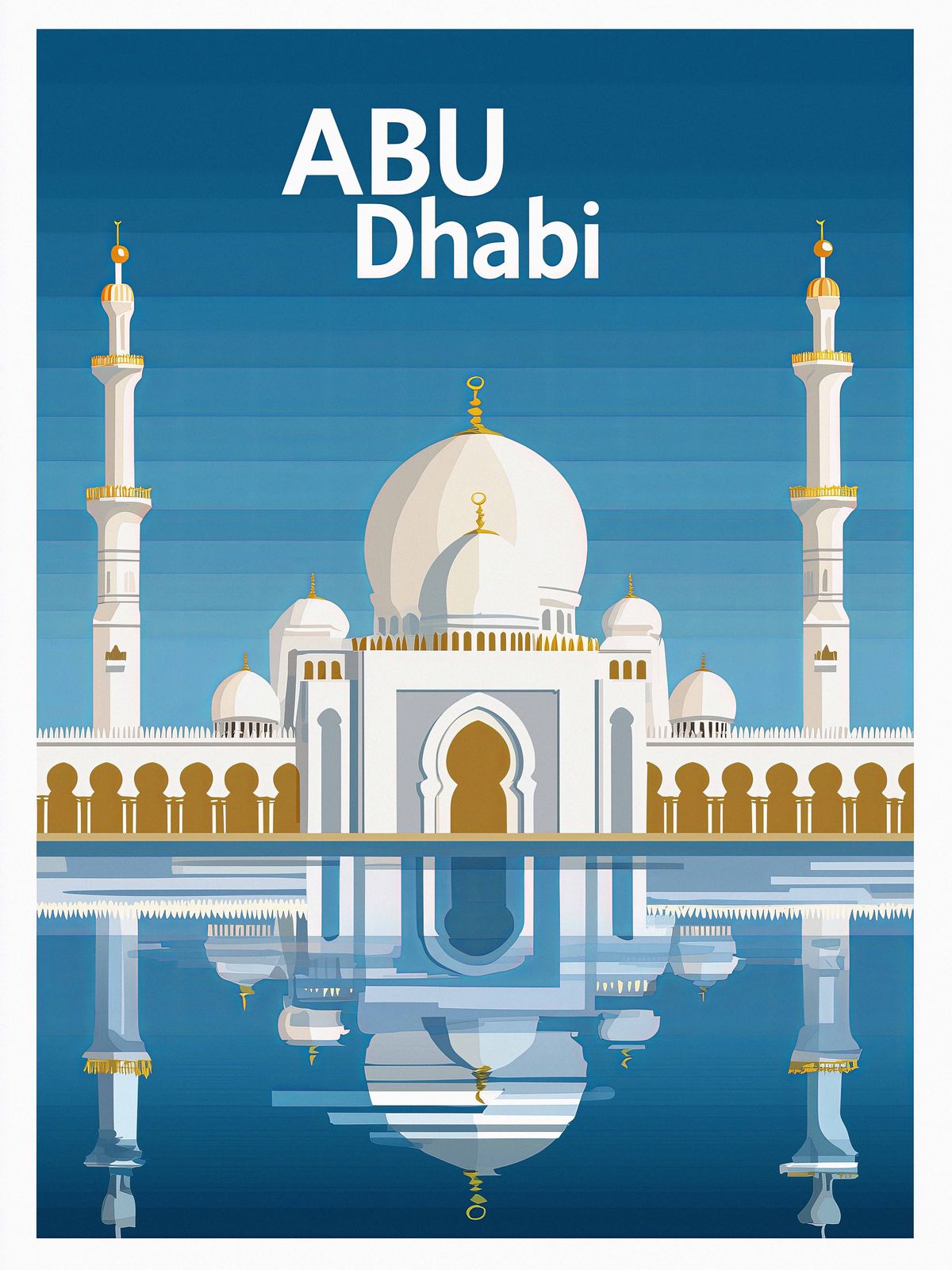 Poster - Abu Dhabi Reflektion