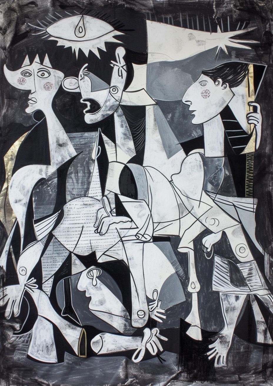 Poster - Kubist konstverk av Picasso