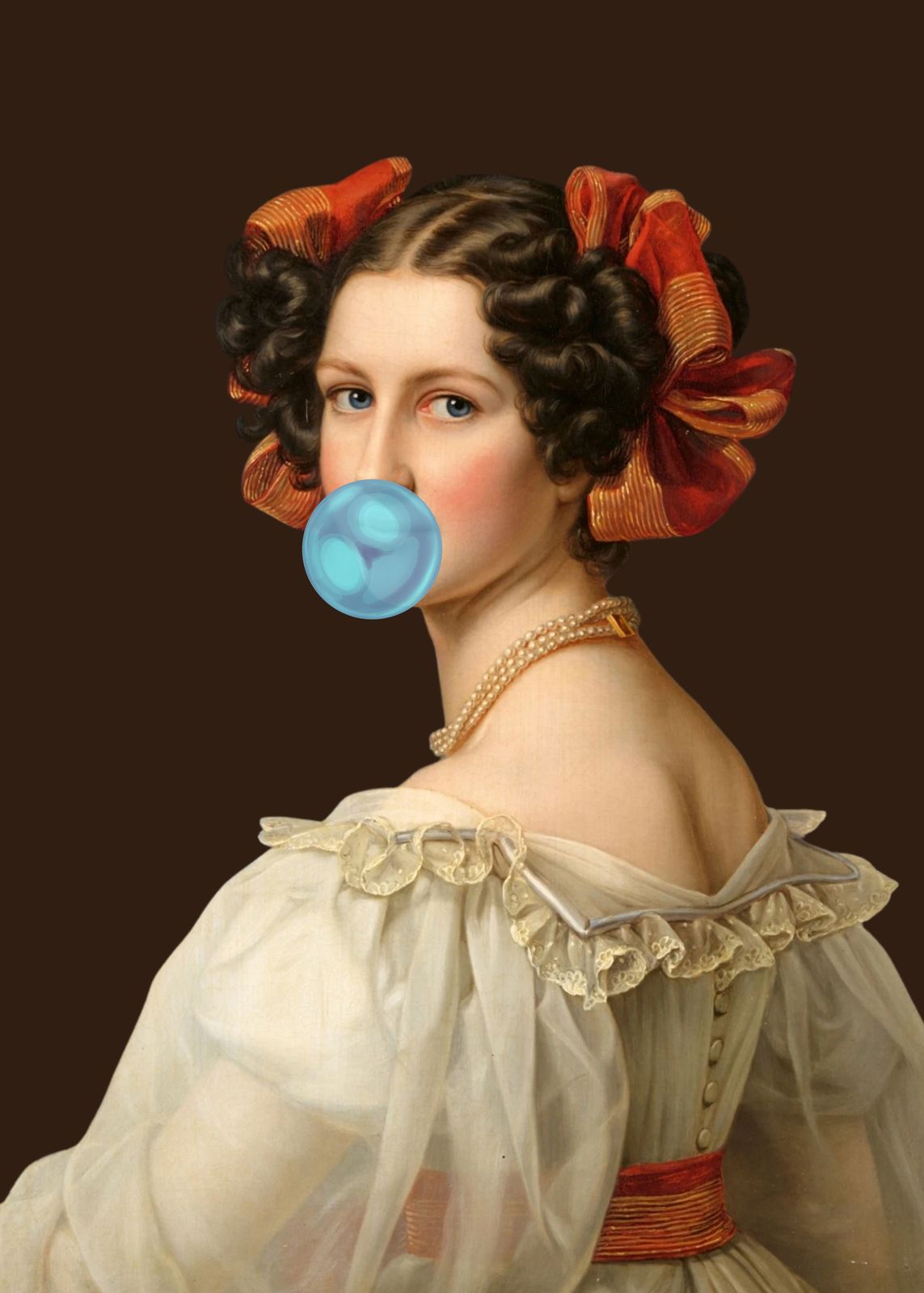 Poster - Bubblegum-porträtt